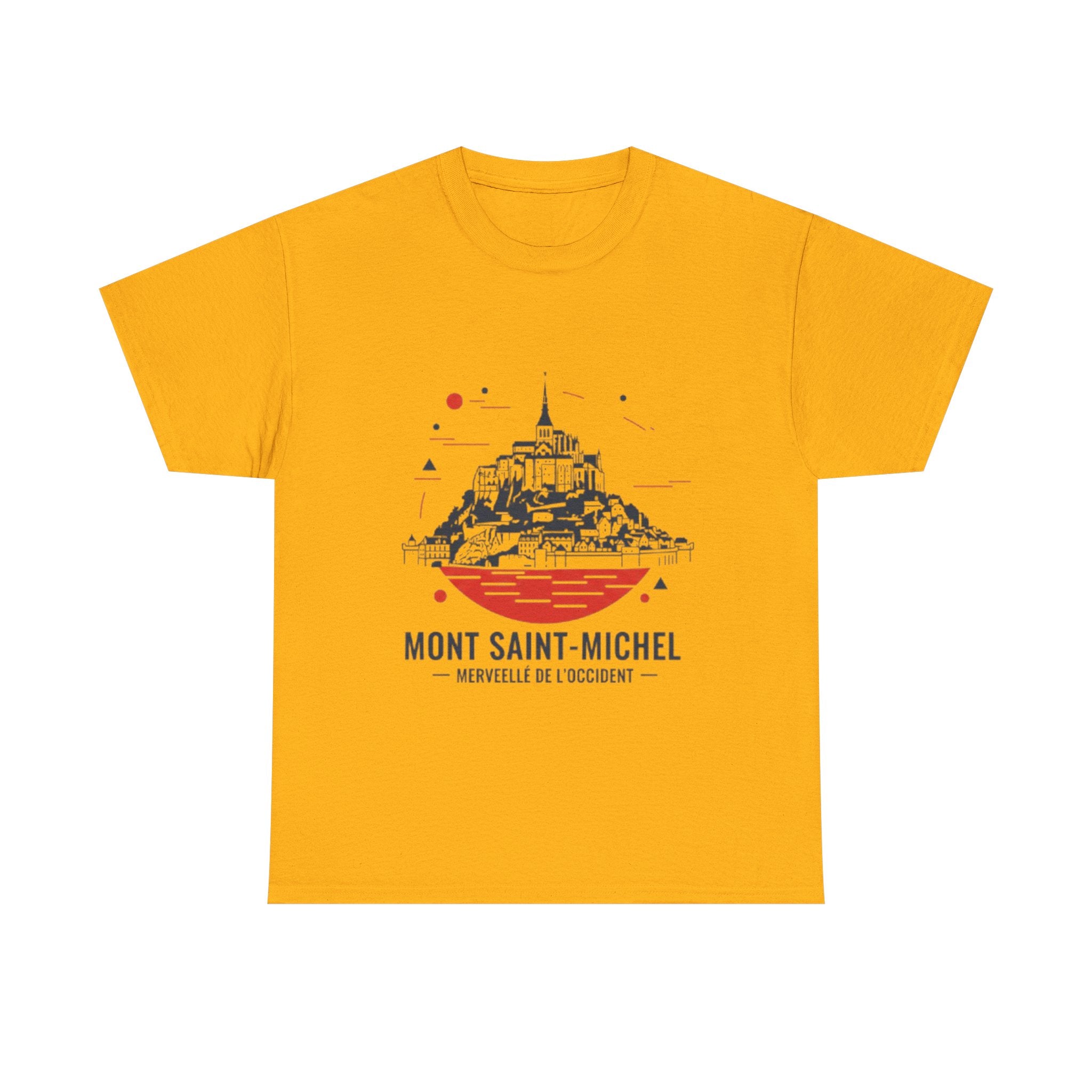 Mont Saint-Michel Illustration T-Shirt — French Landmark Travel Tee