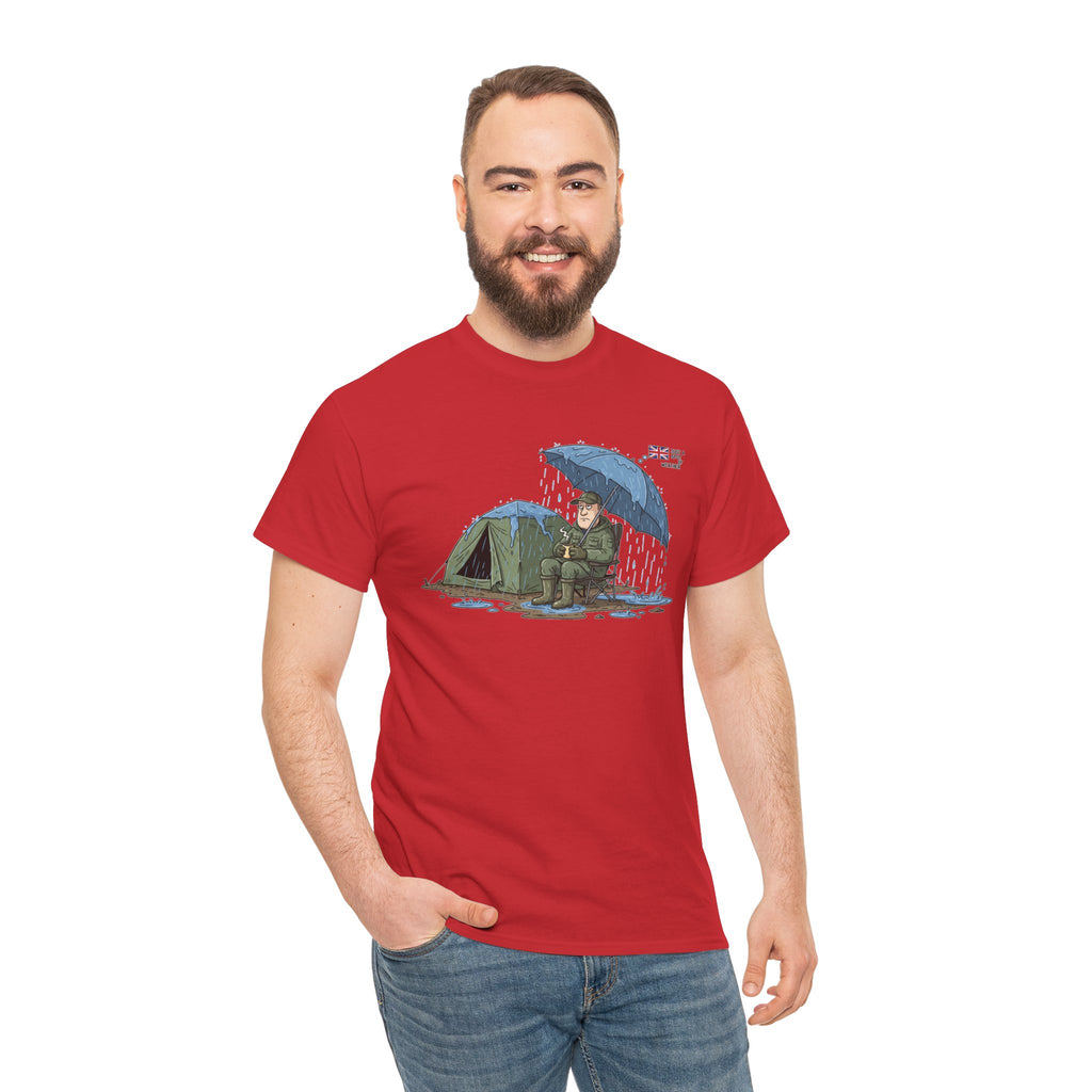 Retro Mountain Camper Graphic T-Shirt — Vintage Van Life Adventure Tee