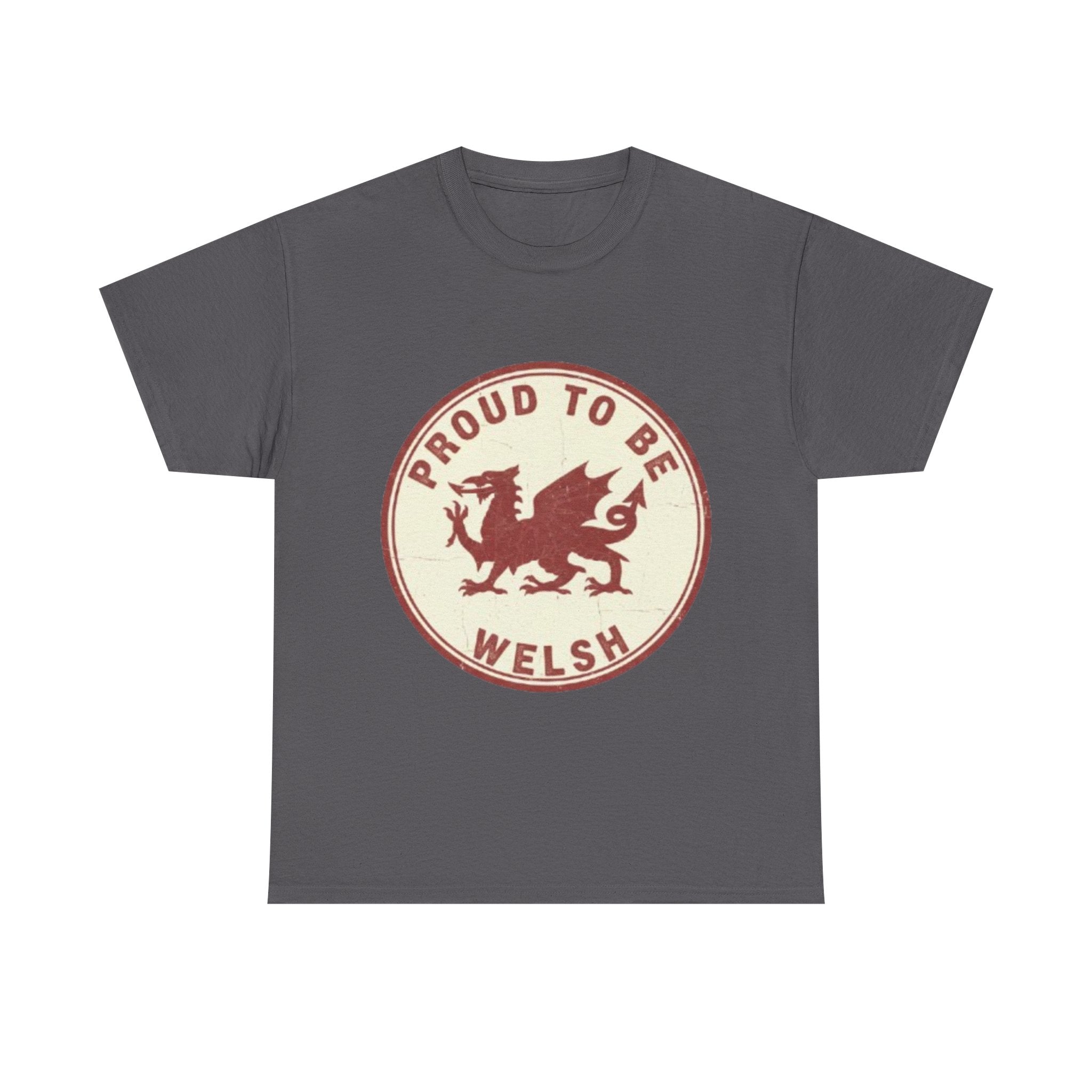Proud to Be Welsh T-Shirt — Retro Welsh Dragon Pride Tee