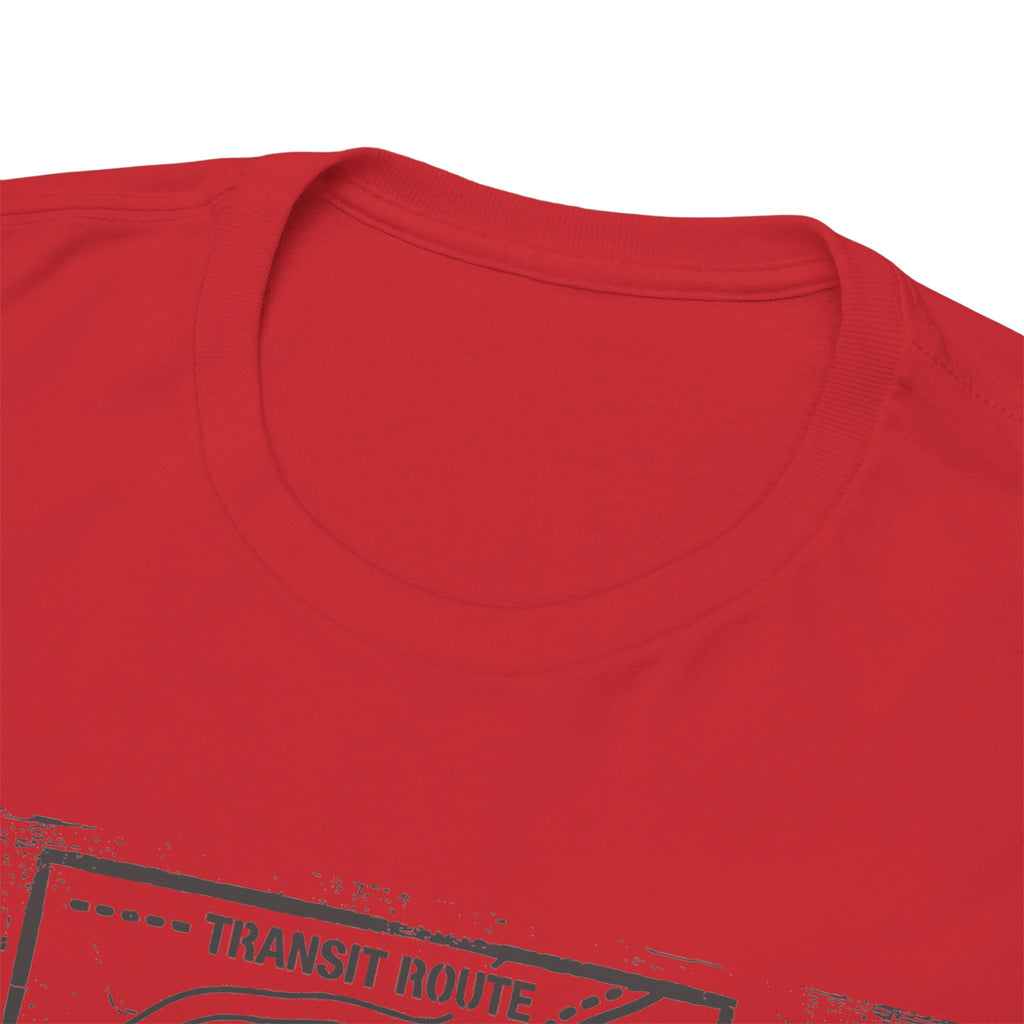 Retro Transit Route Adventure T-Shirt — Vintage Travel Map Graphic Tee