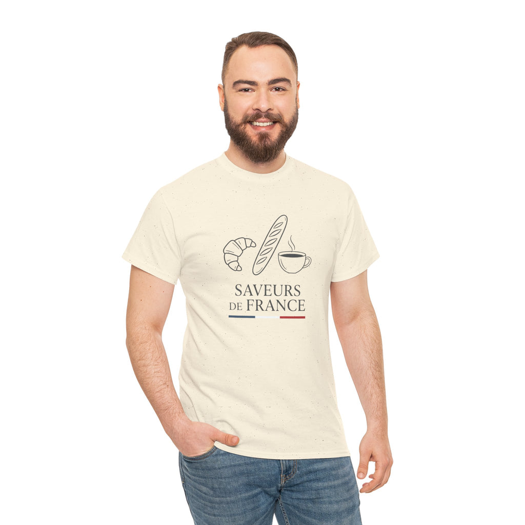 Saveurs de France T-Shirt — French Bakery Croissant & Baguette Tee