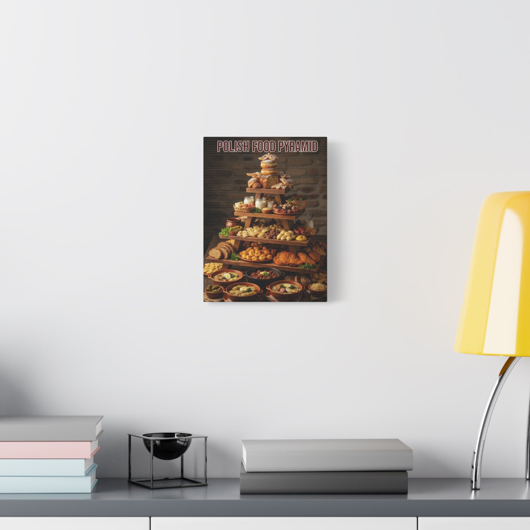 Polish Food Pyramid Canvas Wall Art