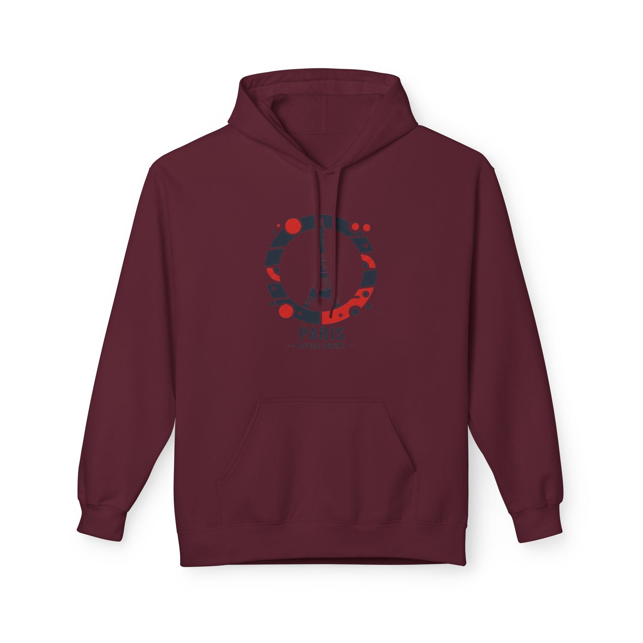 Paris Eiffel Circle Hoodie — La Ville Lumière Travel Sweatshirt