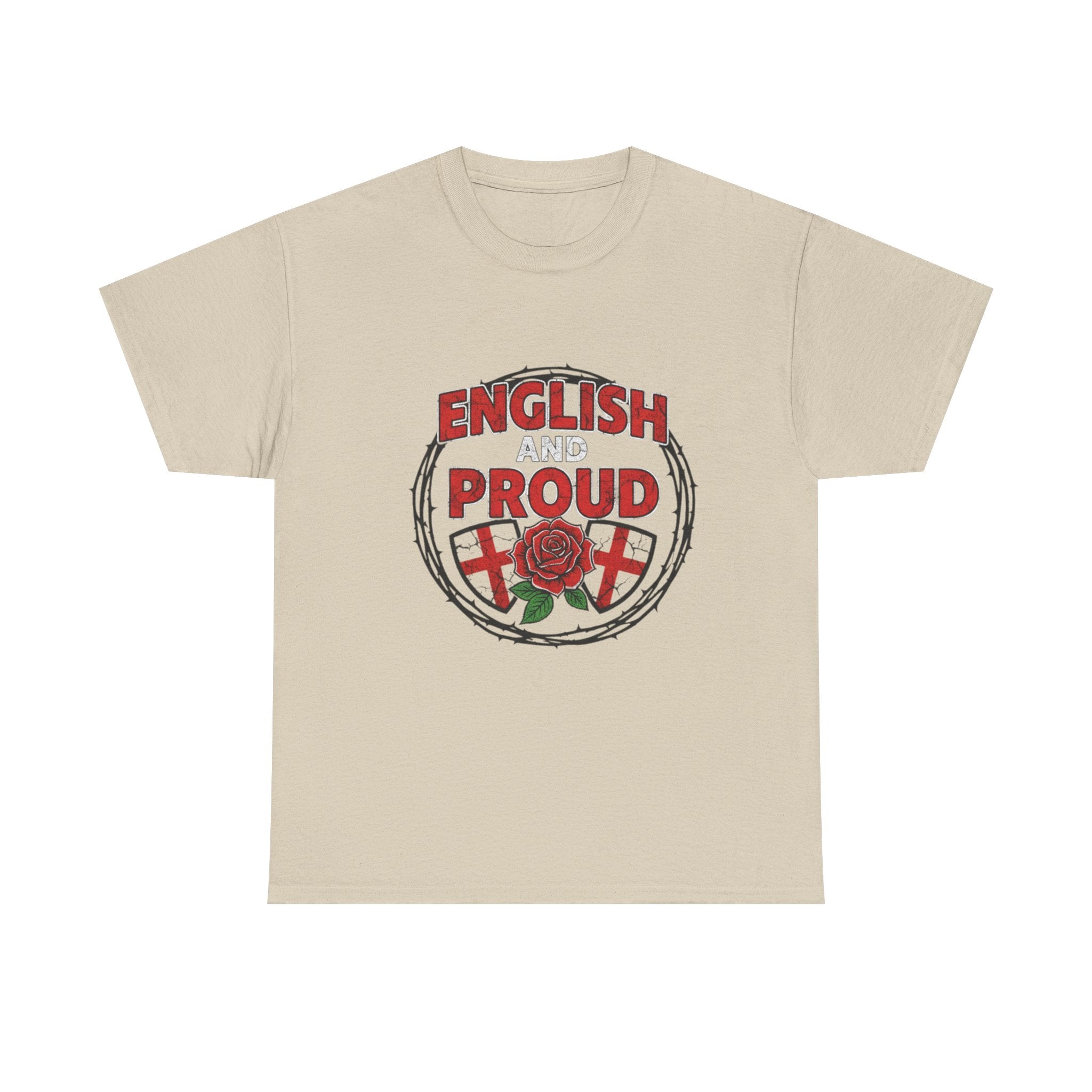 English and Proud T-Shirt — St. George Rose Patriotic Tee