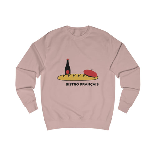 Bistro Français Sweatshirt — French Bistro Wine, Baguette & Cheese Crewneck
