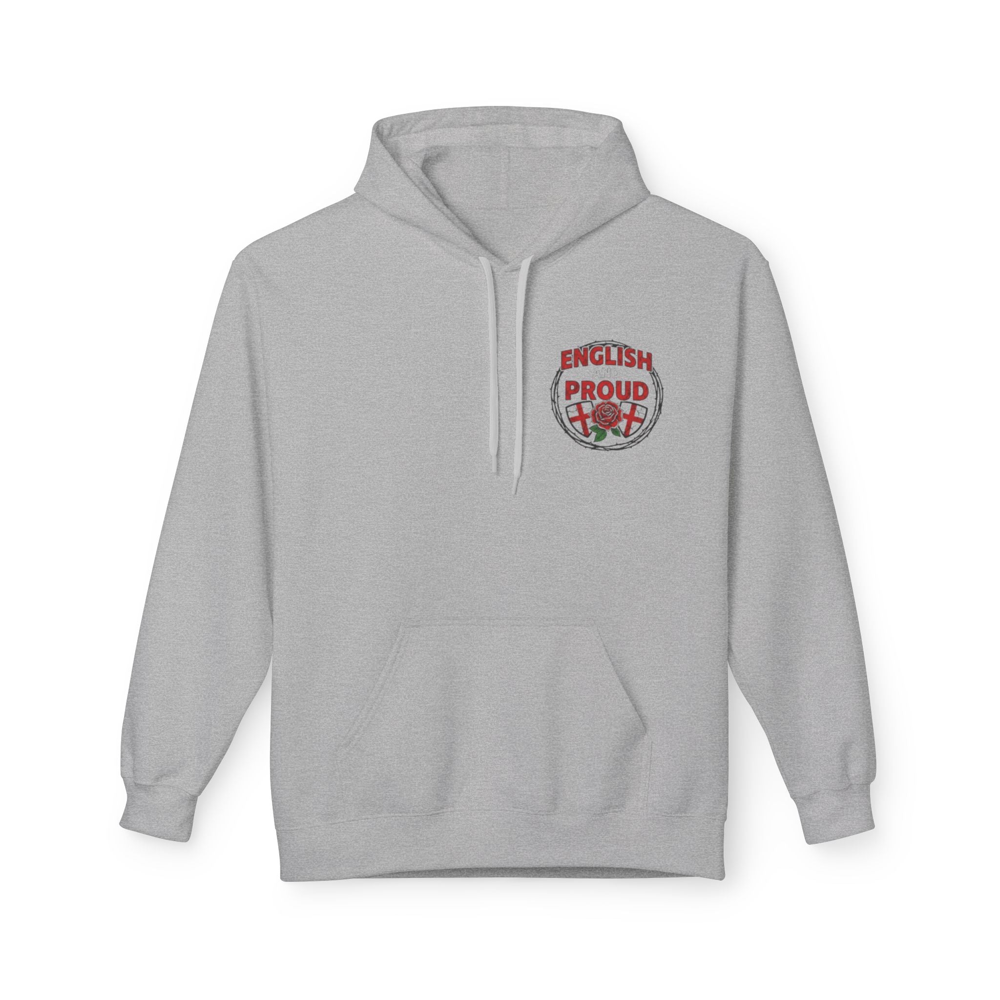 England Rose Hoodie – Classic Red Rose Emblem Sweatshirt
