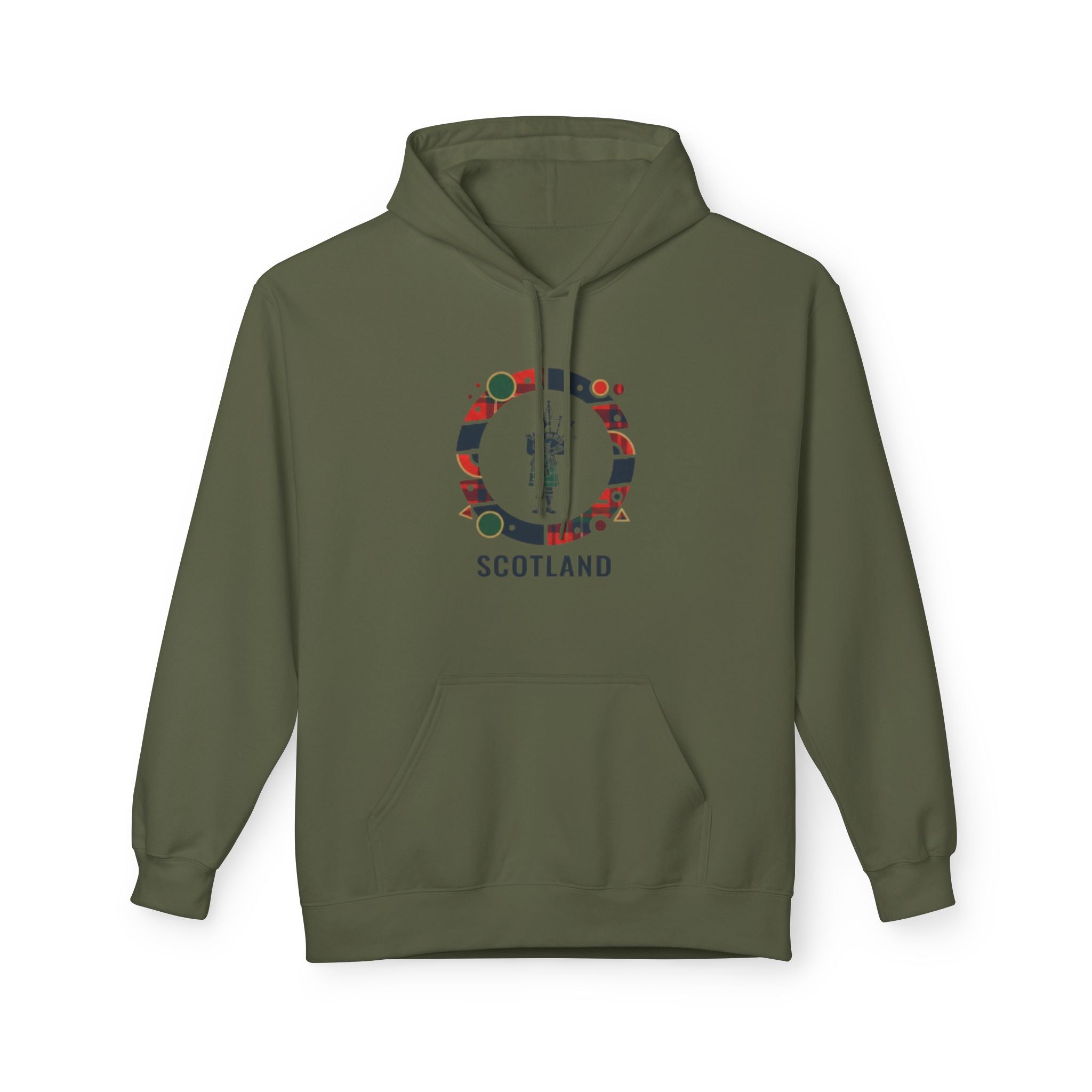 Scotland Crest Graphic Hoodie — Scottish Flag & Thistle Travel Souvenir