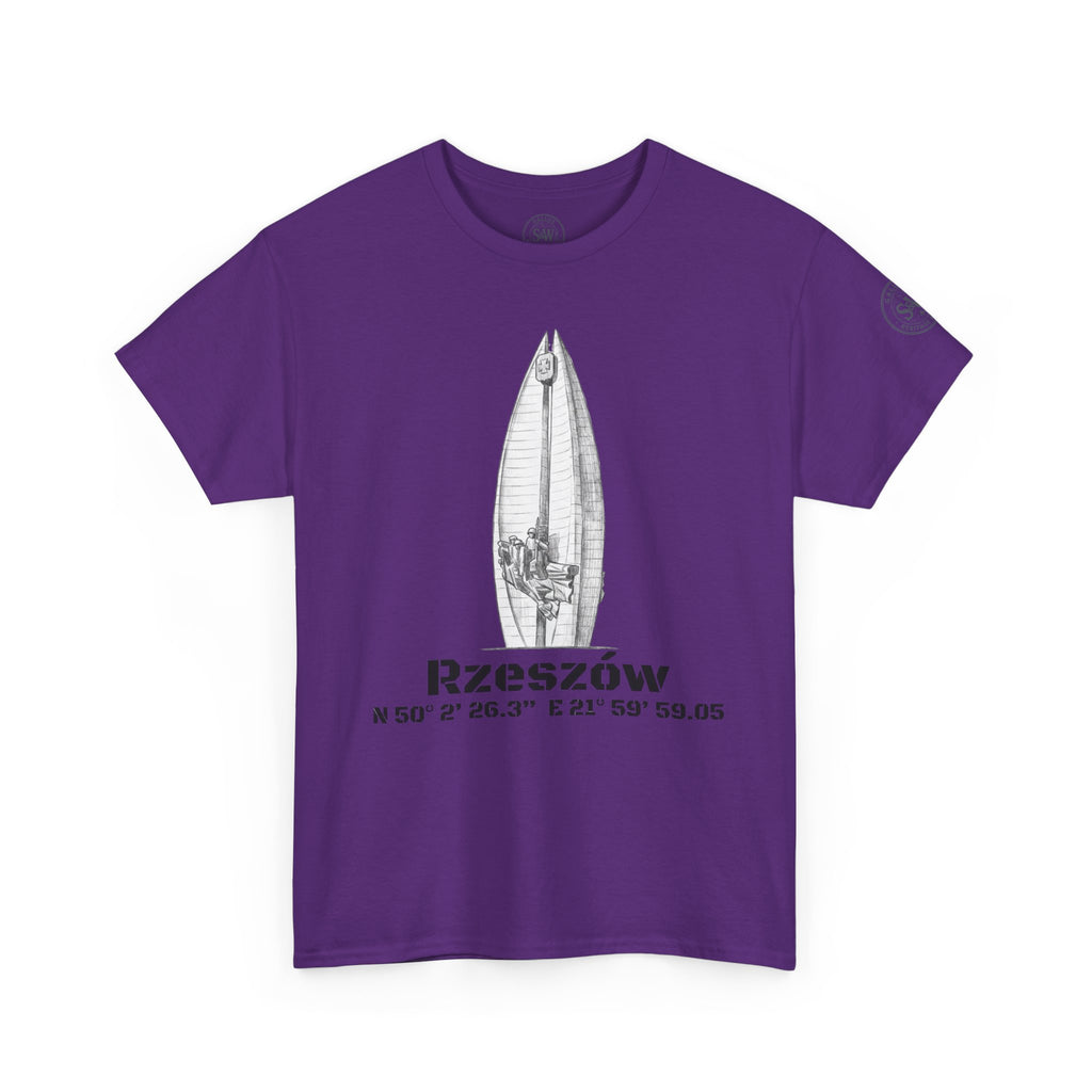 Rzeszów Coordinates T‑Shirt — City Landmark  Sketch Tee