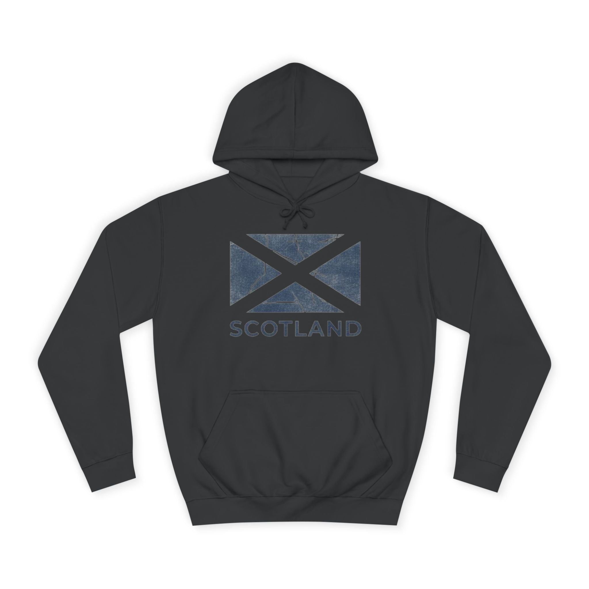 Scotland Saltire Hoodie – Distressed Flag College Pullover