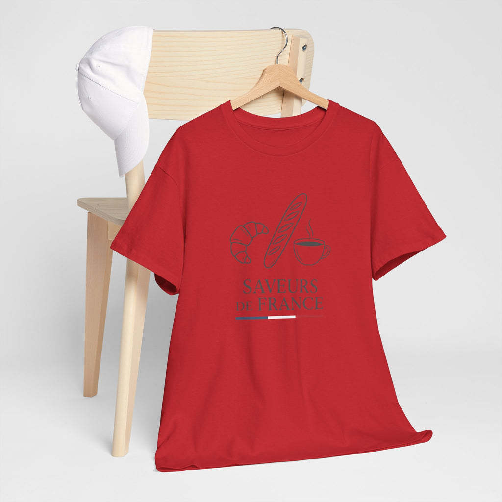 Saveurs de France T-Shirt — French Bakery Croissant & Baguette Tee