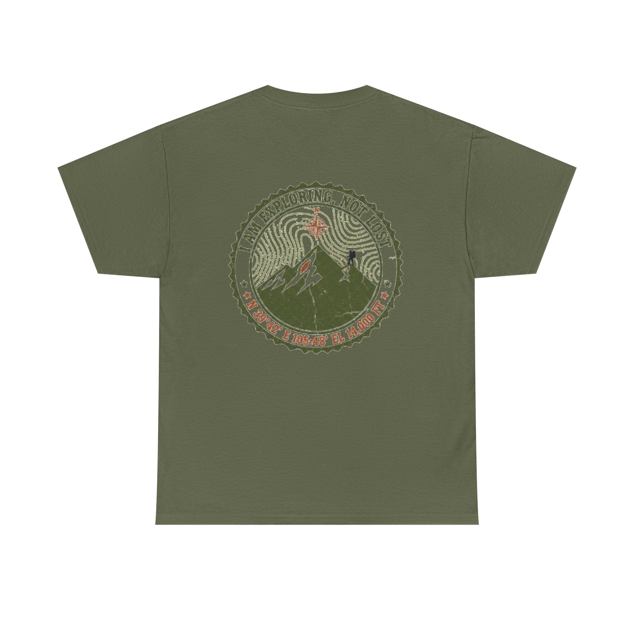 Adventure Mountain Tee – "I Am Exploring, Not Lost" Graphic T-Shirt
