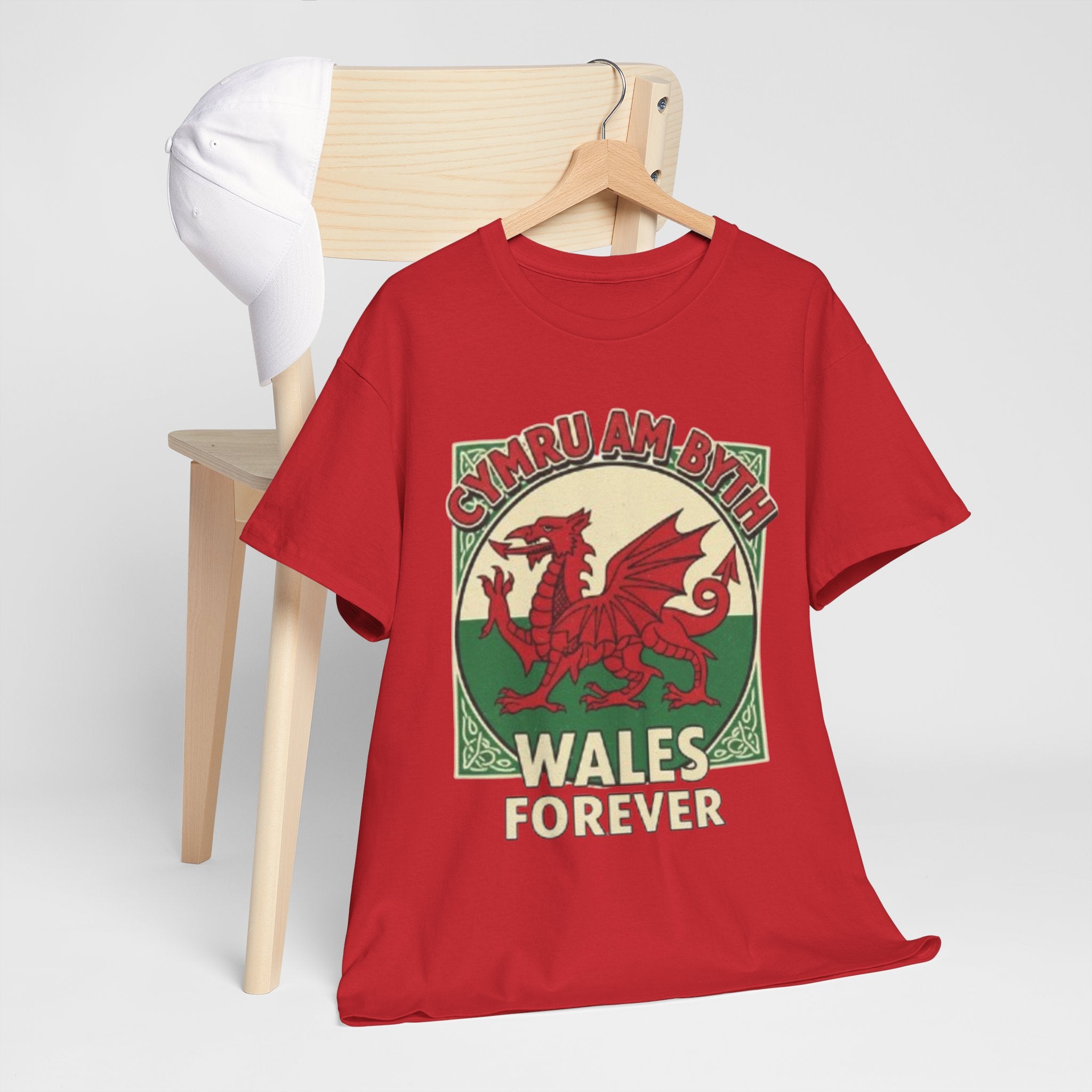 Wales Forever T-Shirt — Cymru Am Byth Retro Welsh Dragon Tee