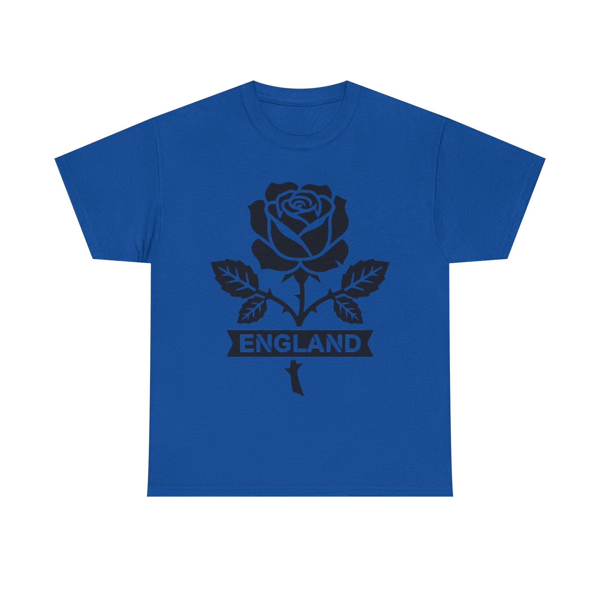 England Rose T-Shirt — Vintage Black Floral England Tee