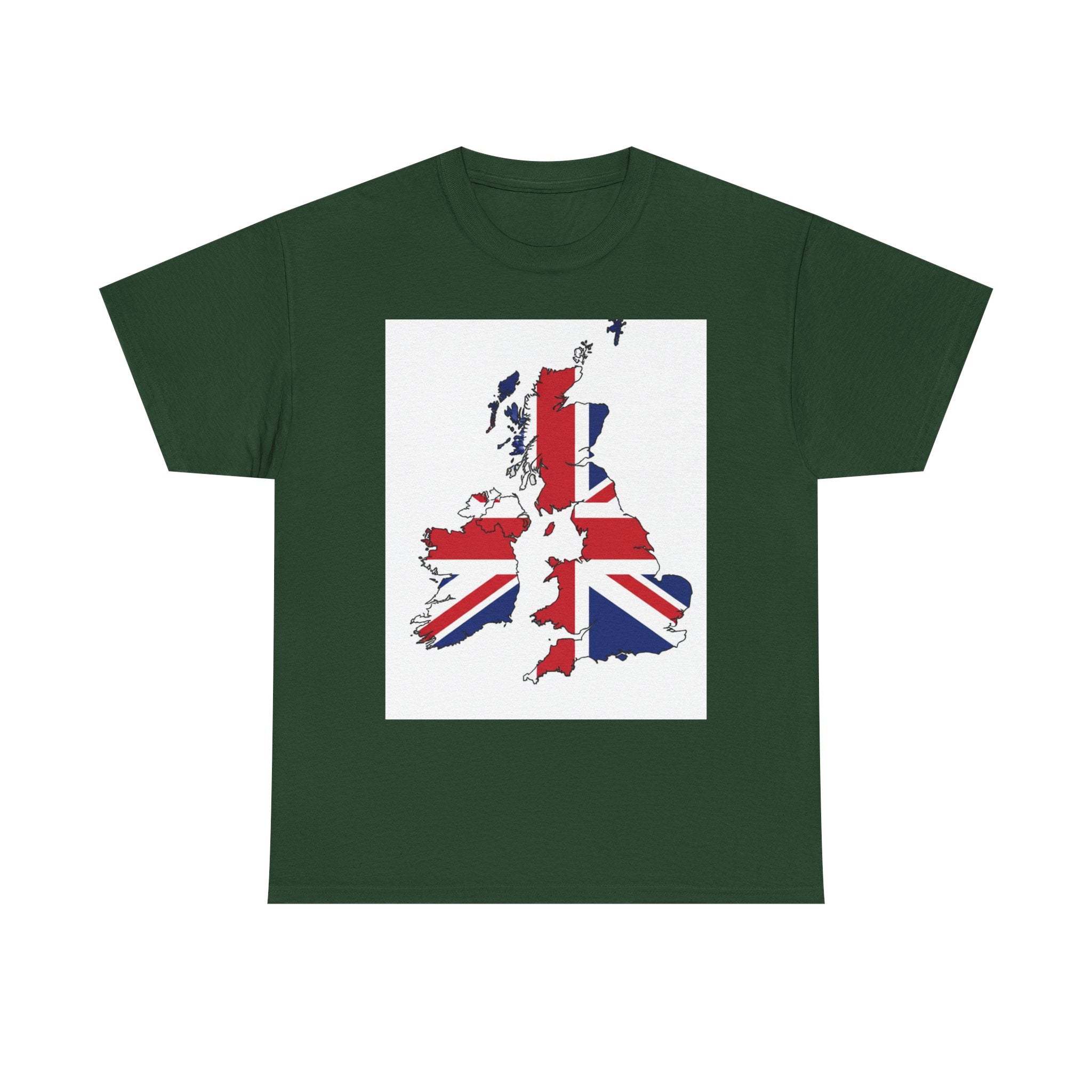 UK Map Flag T-Shirt — British Union Jack Graphic Tee