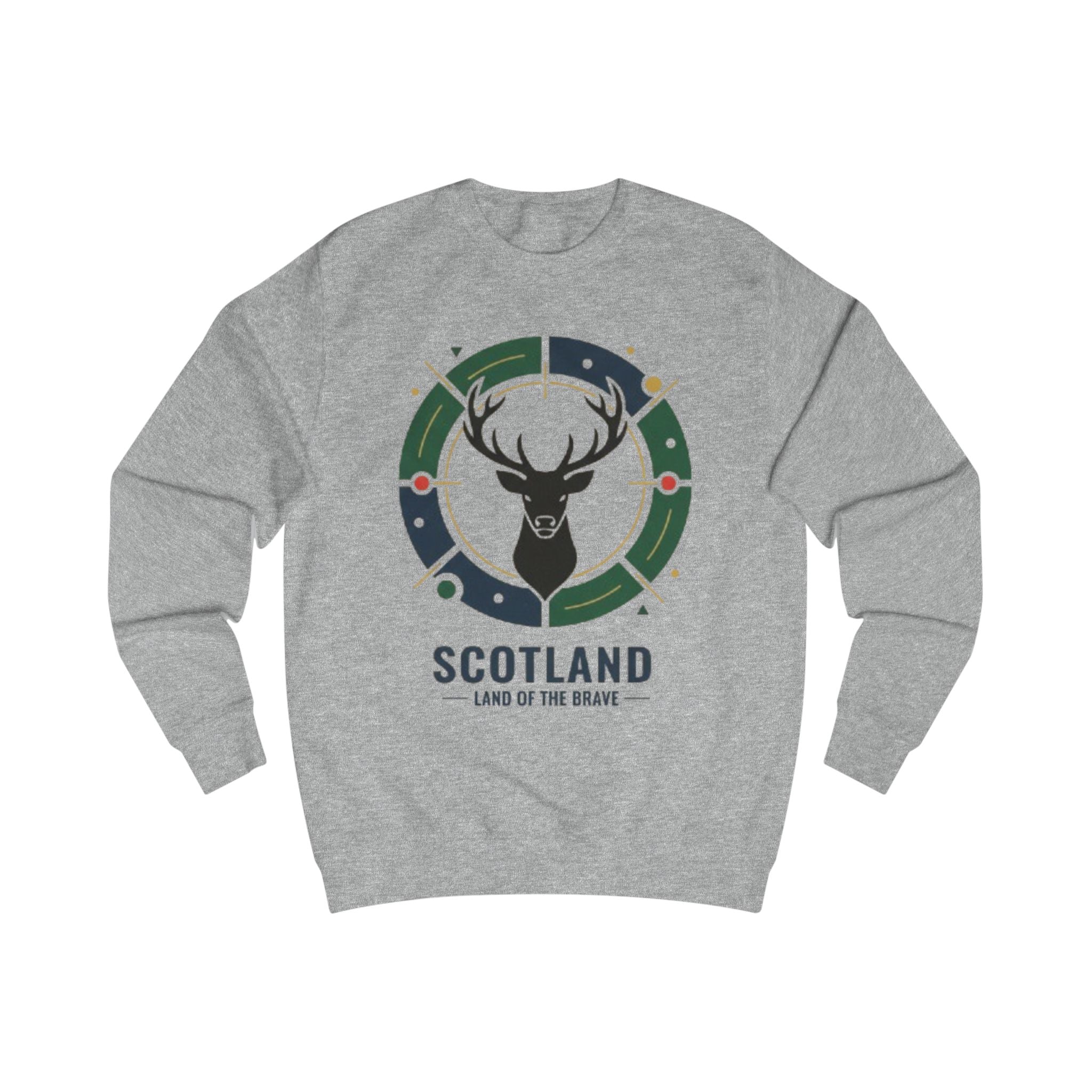 Scotland Deer Crest Sweatshirt — Land of the Brave Graphic Crewneck