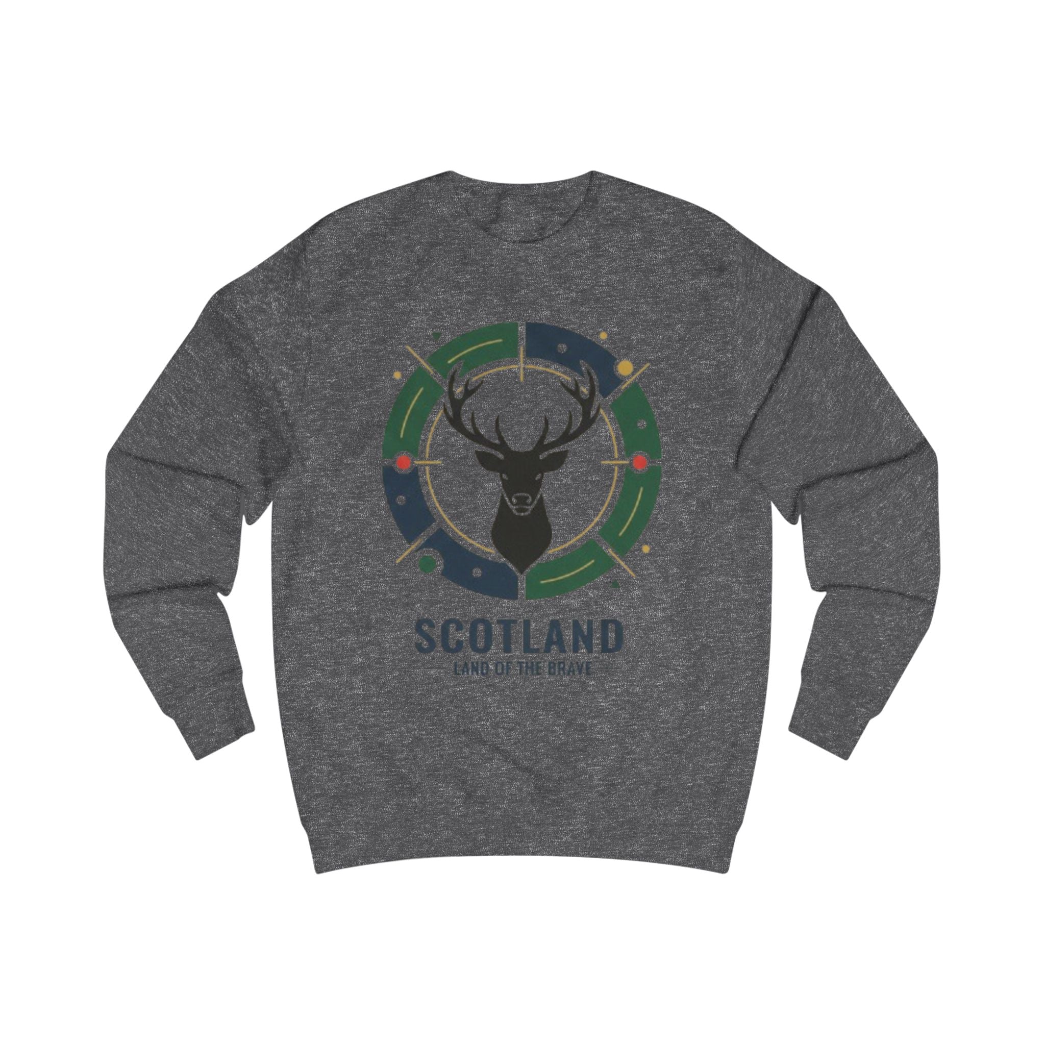 Scotland Deer Crest Sweatshirt — Land of the Brave Graphic Crewneck