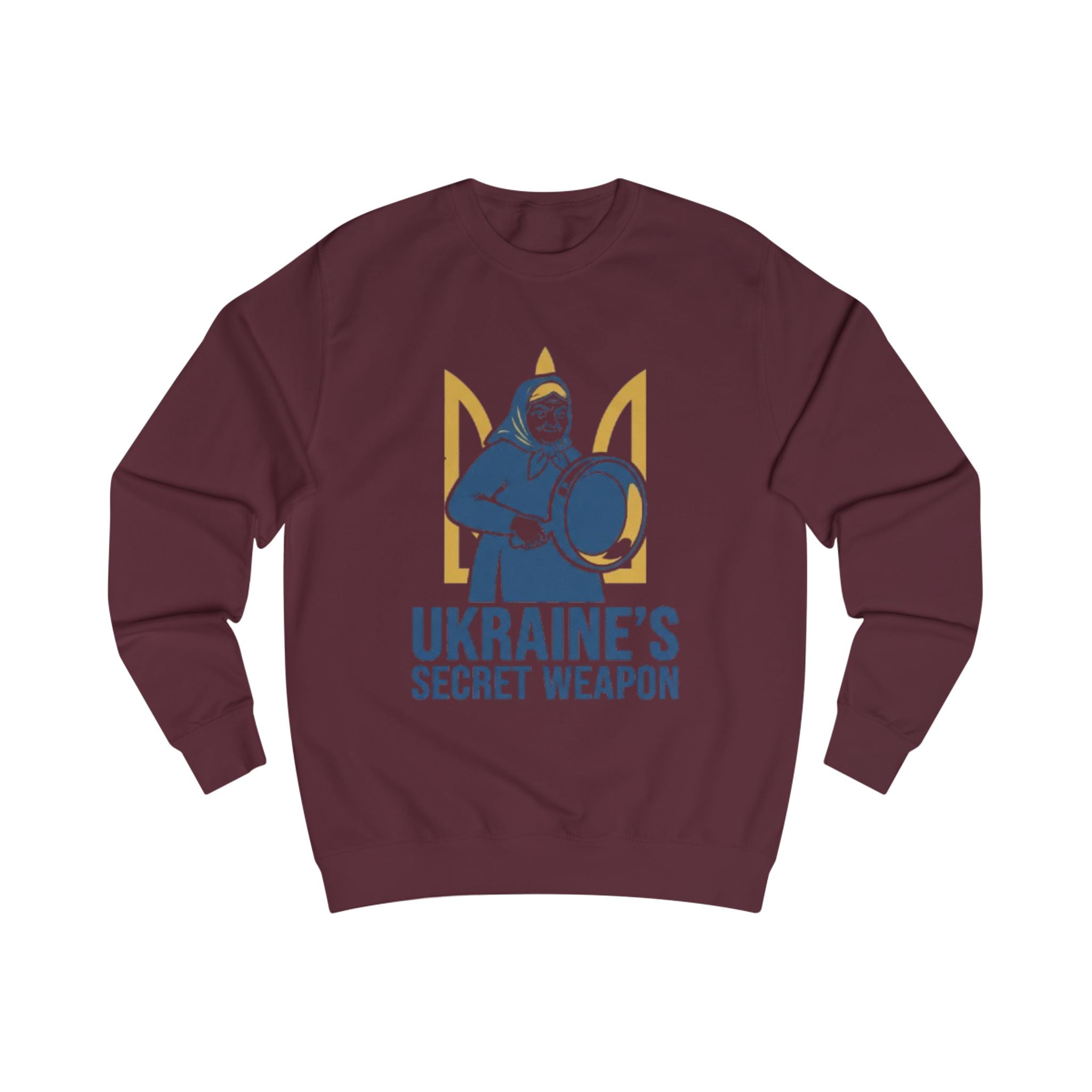 Ukraine’s Secret Weapon Sweatshirt — Funny Babushka Drum Design