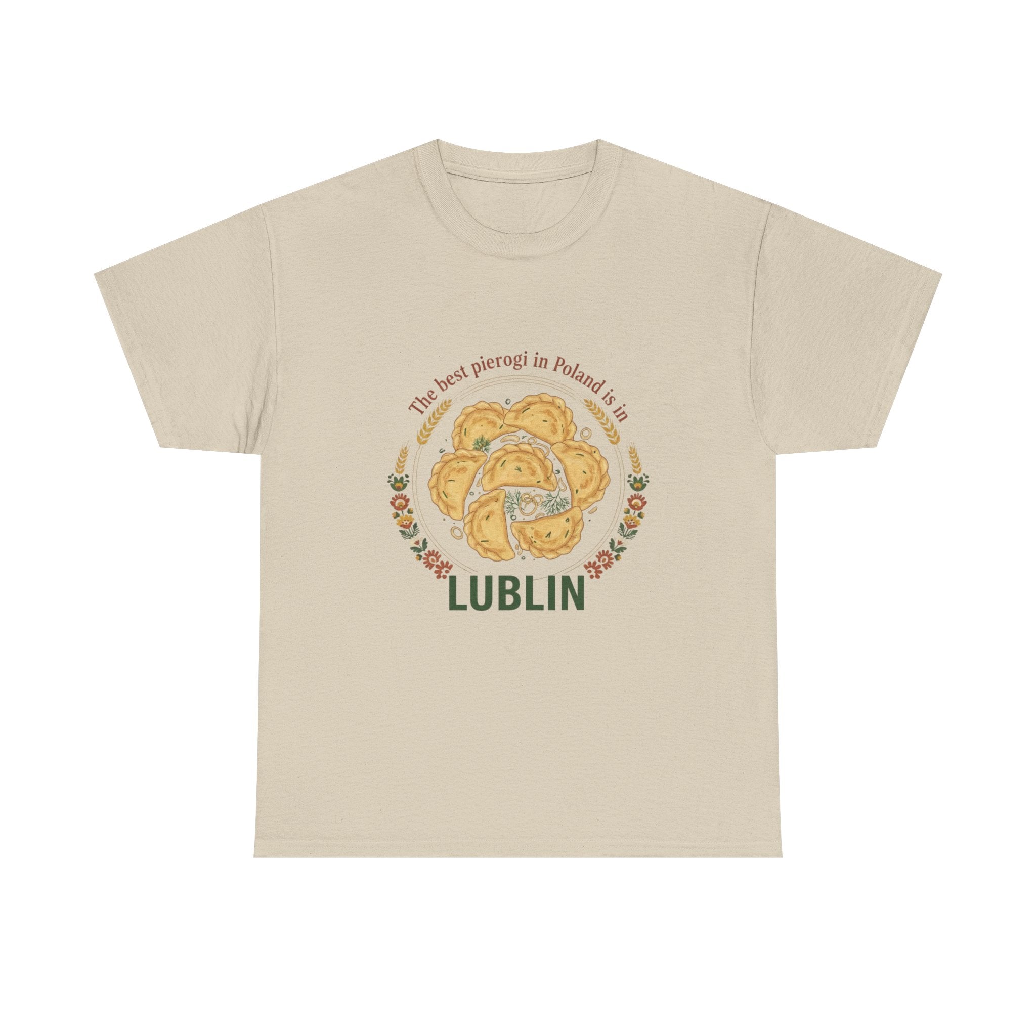 Lublin Pierogi Tee — "The best pierogi in Poland is here" Casual Polish Food T‑Shirt