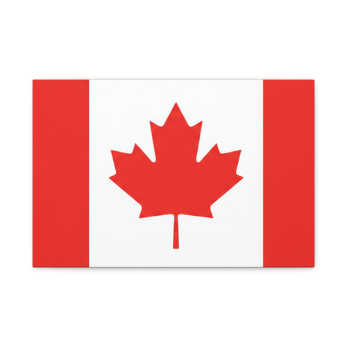 Canadian Flag Matte Canvas Print (Stretched 1.25")