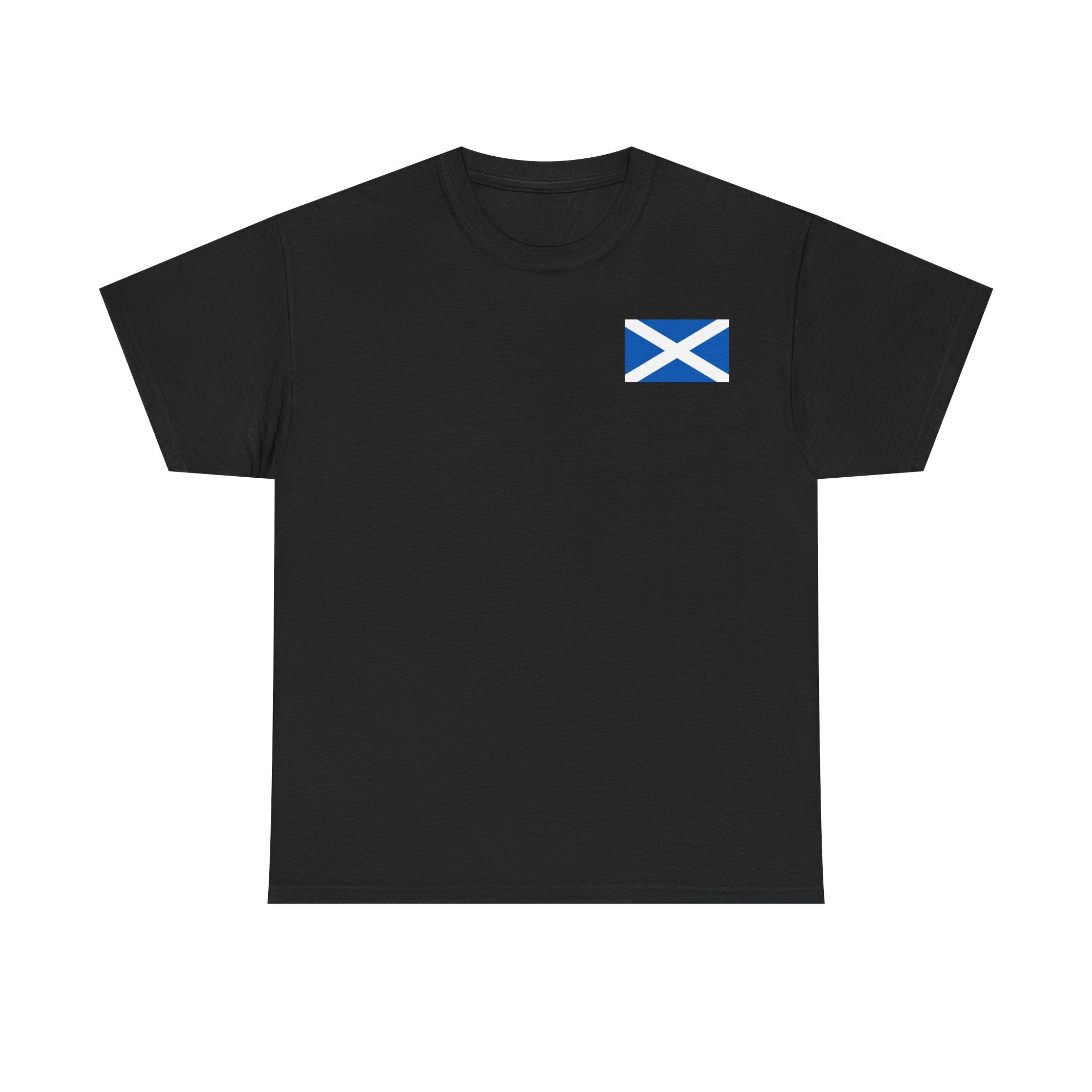 Scottish & Proud T‑Shirt — Retro Stag Scotland Flag Tee