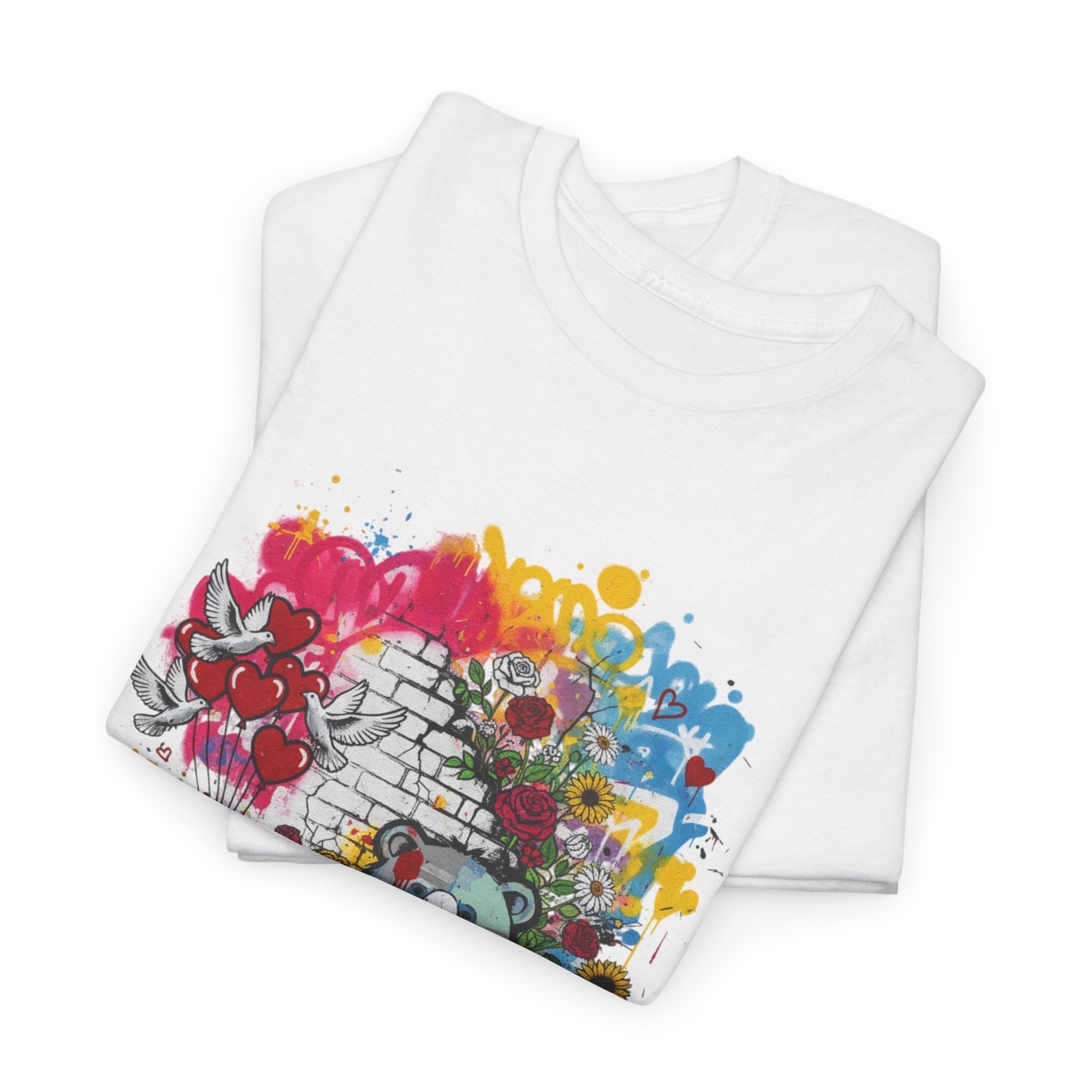 Graffiti Bear T-Shirt — Colourful Street Art Bear Graphic Tee