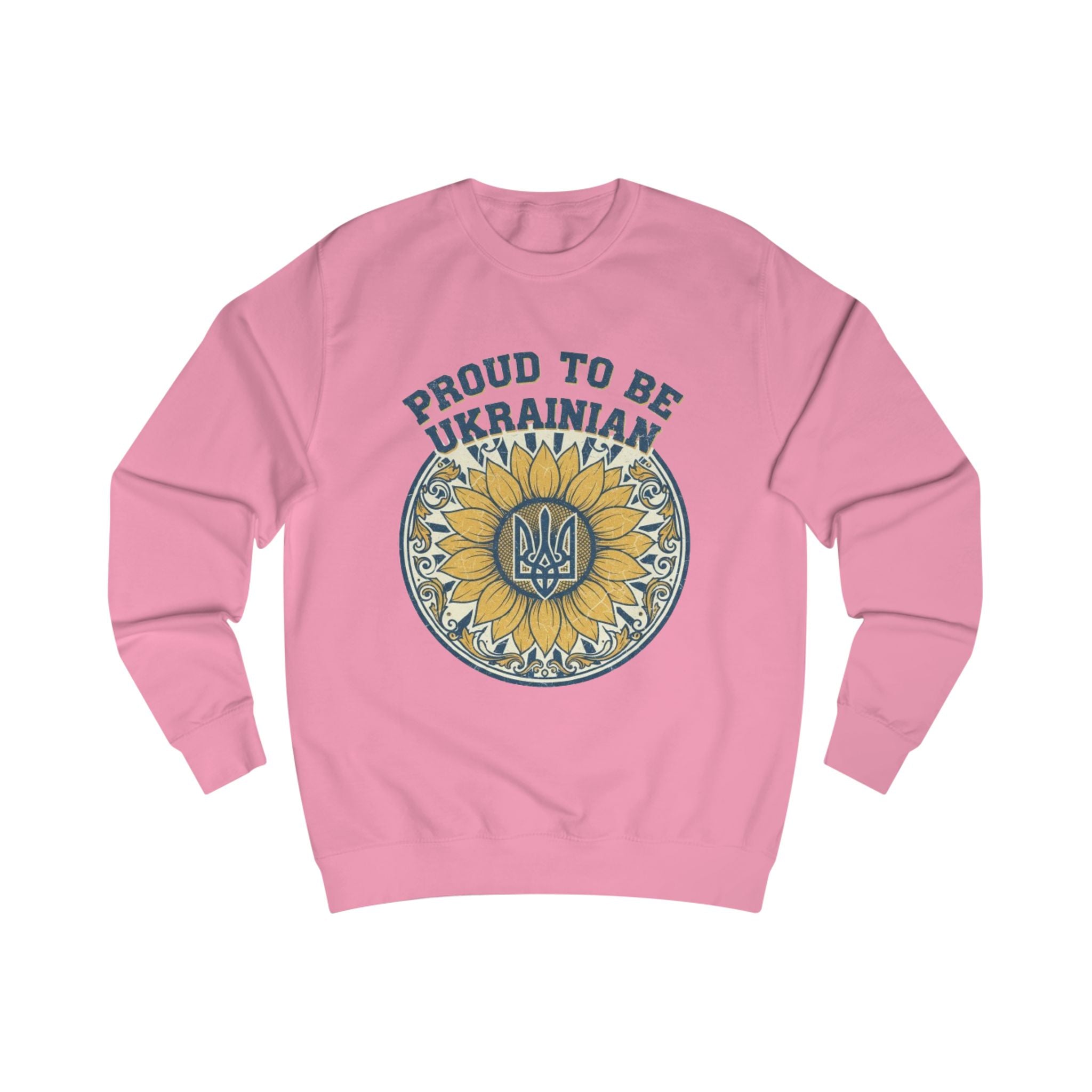 Proud to Be Ukrainian Sweatshirt — Sunflower & Tryzub Heritage Crewneck