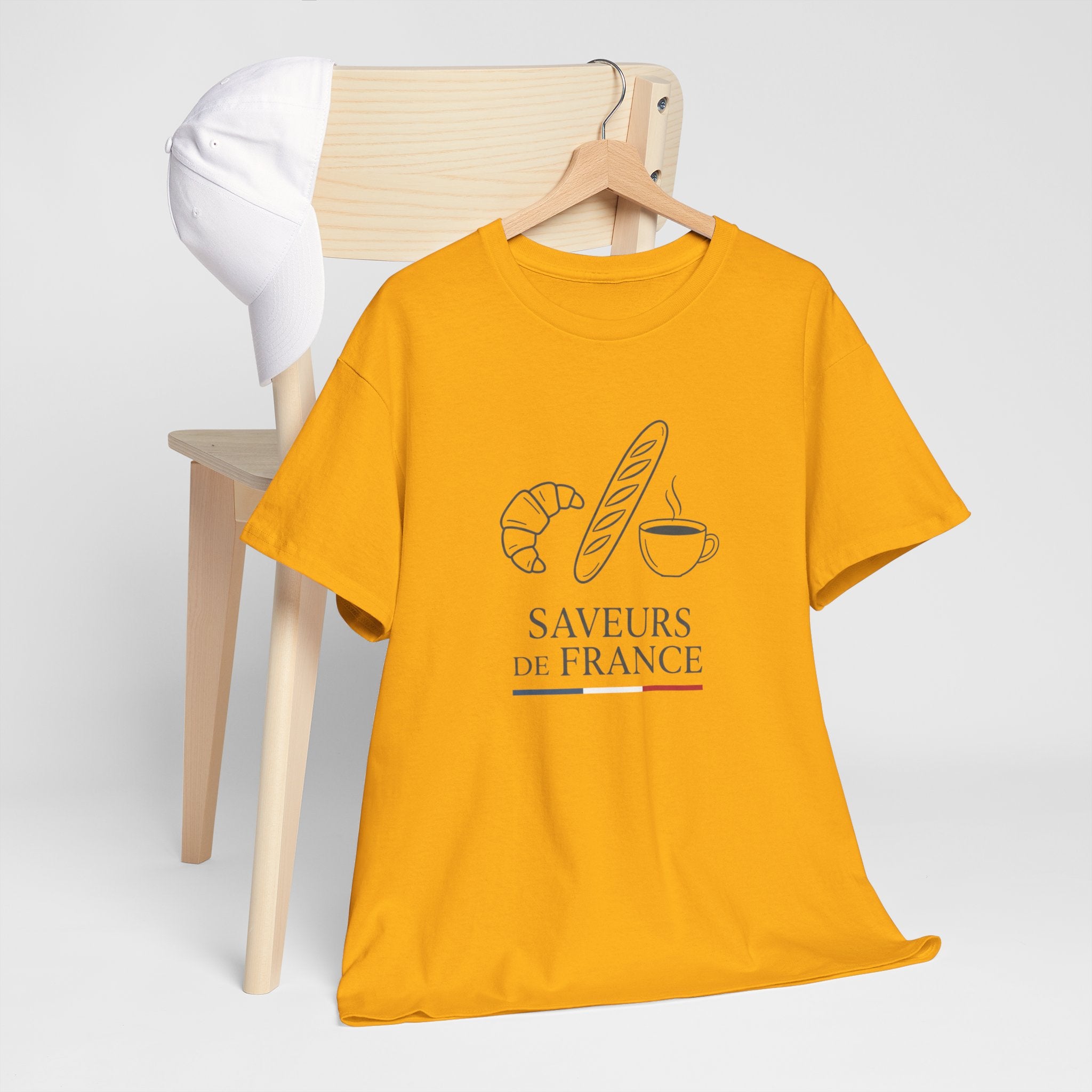 Saveurs de France T-Shirt — French Bakery Croissant & Baguette Tee