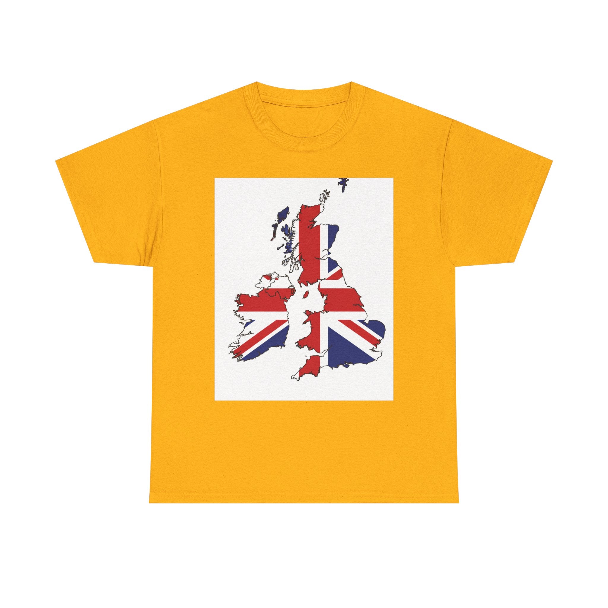 UK Map Flag T-Shirt — British Union Jack Graphic Tee