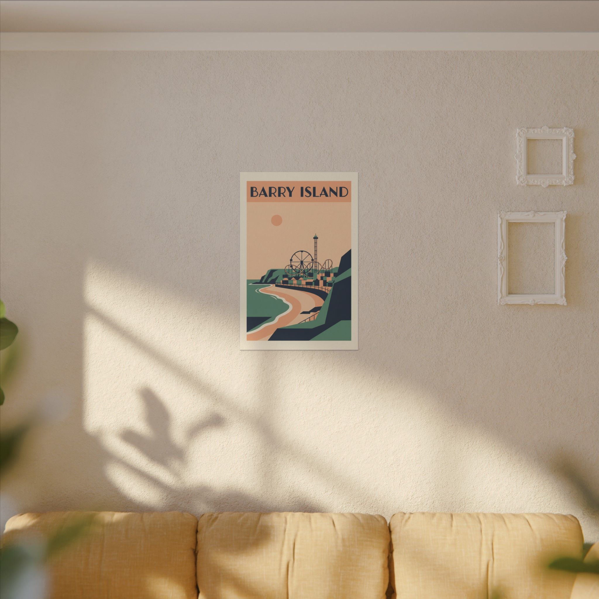 Barry Island Vintage Travel Poster Canvas