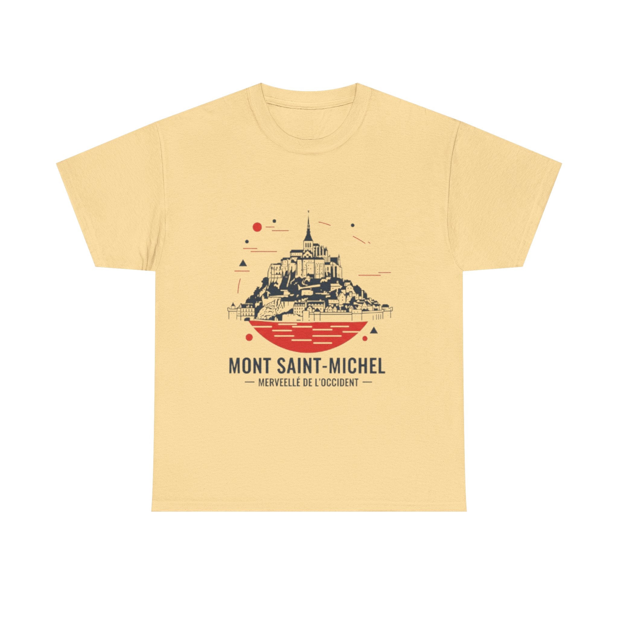Mont Saint-Michel Illustration T-Shirt — French Landmark Travel Tee