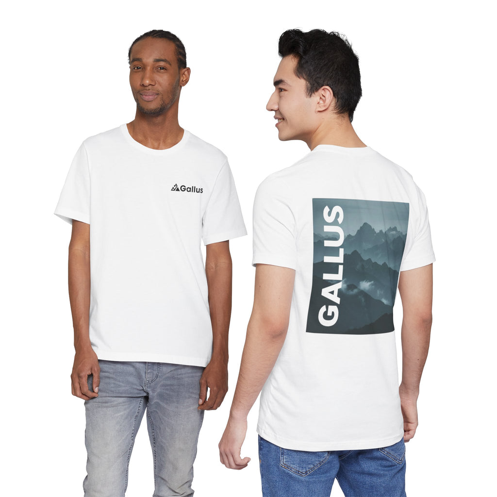 Gallus Mountain Graphic Tee — Vintage Mist Landscape T‑Shirt