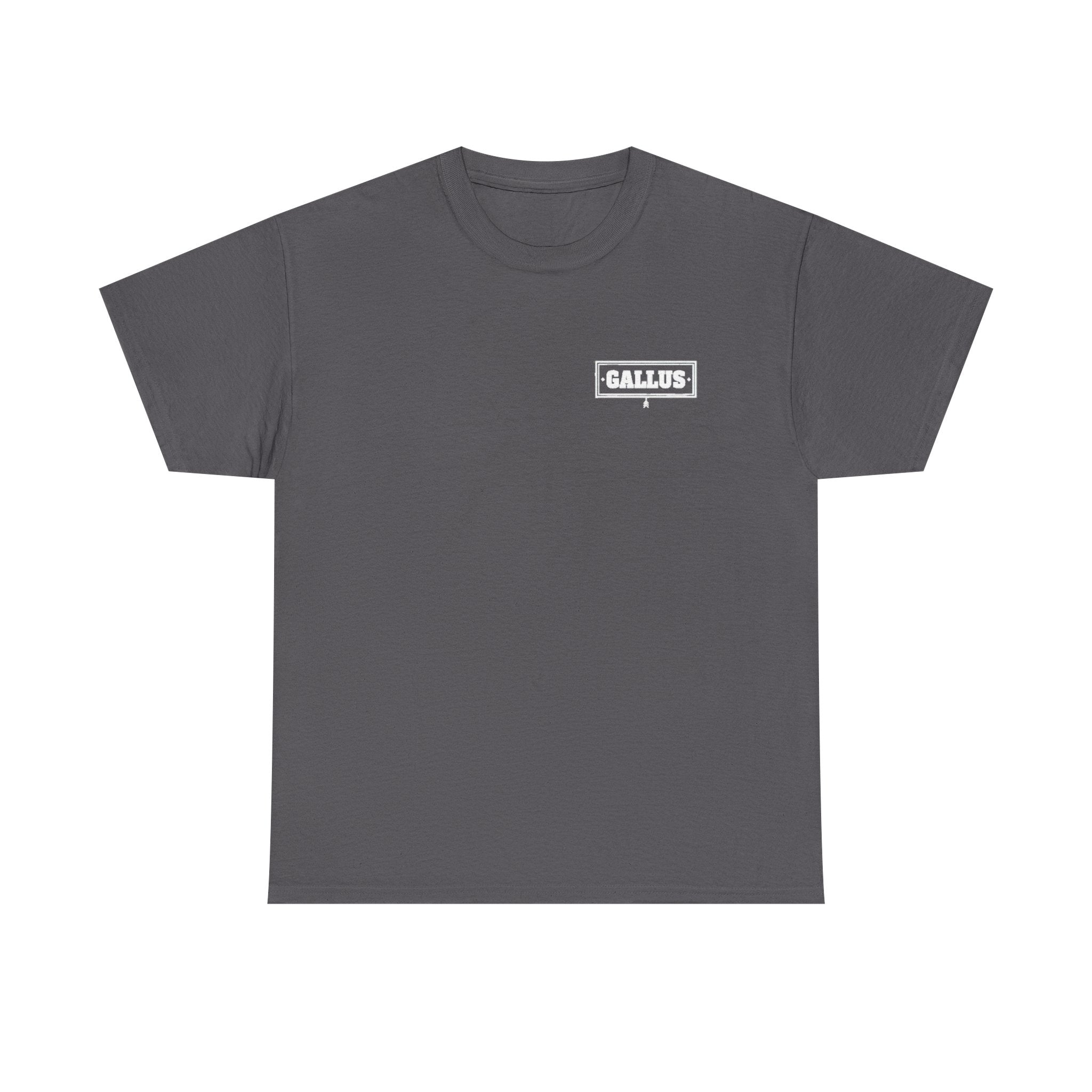 T-Shirt — 'GALLUS' Front Logo with Compass Back: 'Honestly I Am Not Lost' Casual Graphic Tee