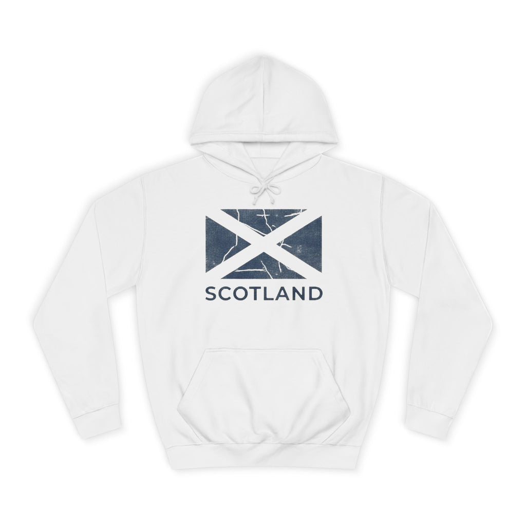 Scotland Saltire Hoodie – Distressed Flag College Pullover