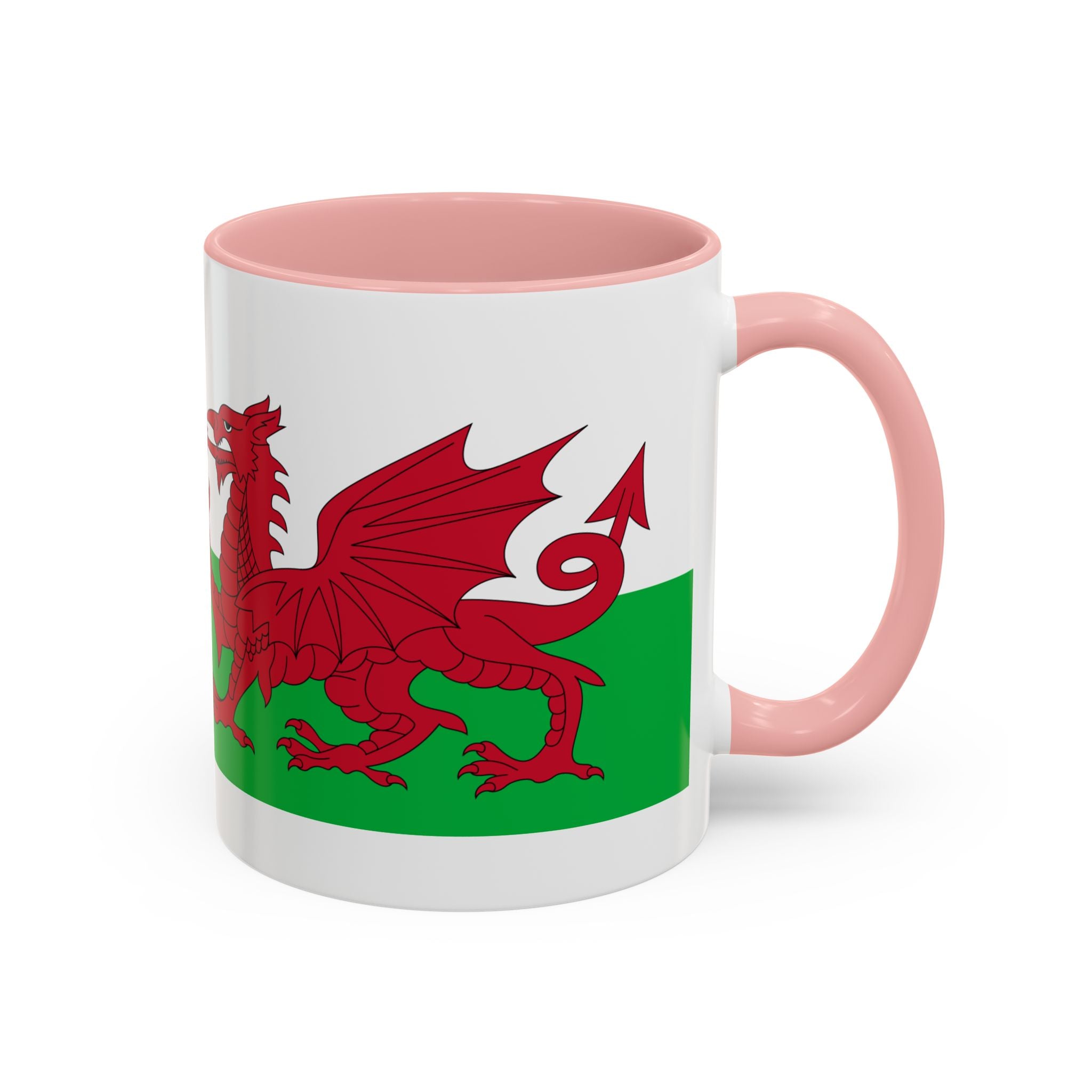 Wales Flag Accent Coffee Mug (11/15oz) – Red Welsh Dragon Tea & Coffee Cup