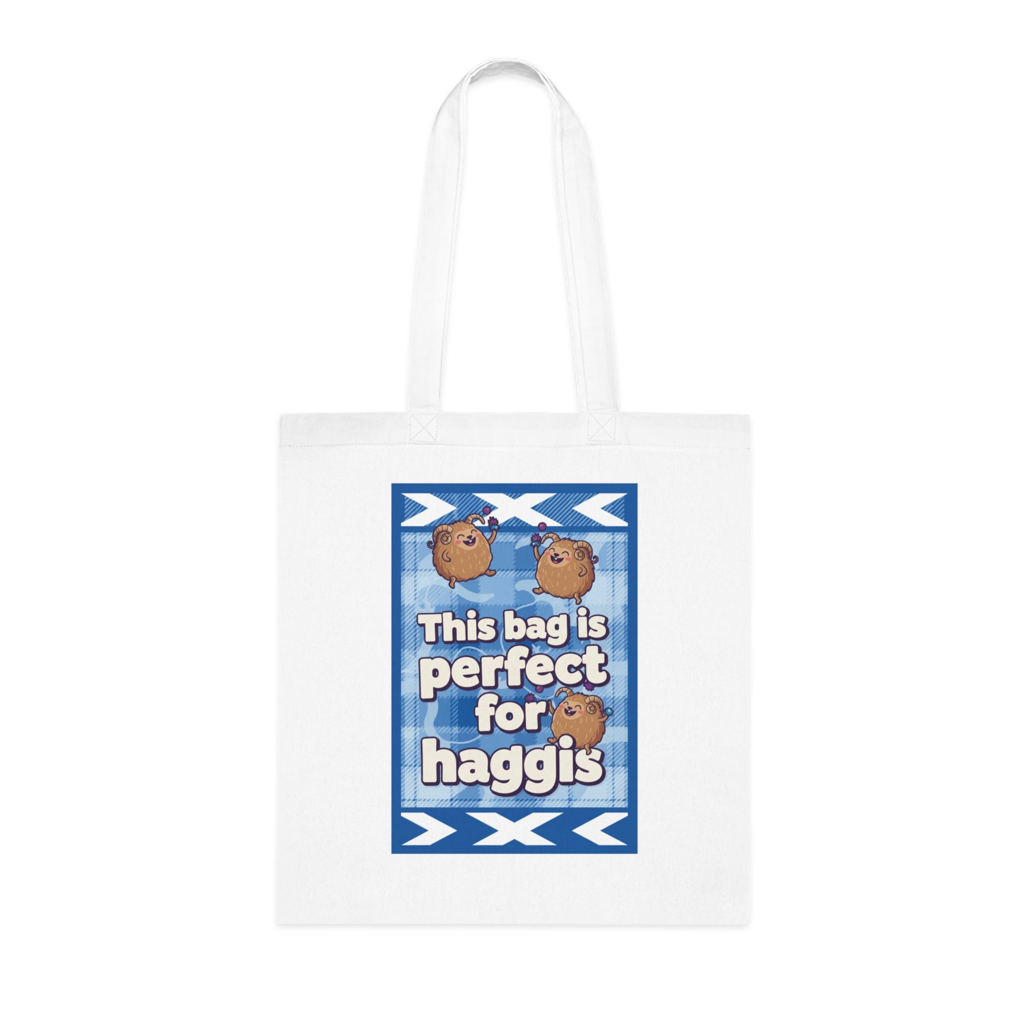 Haggis Tote Bag – 'This Bag Is Perfect for Haggis' Scottish Food Novelty Cotton Tote