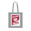 Polish and Proud Cotton Tote Bag — Polish Eagle Patriotic Grocery Shopper