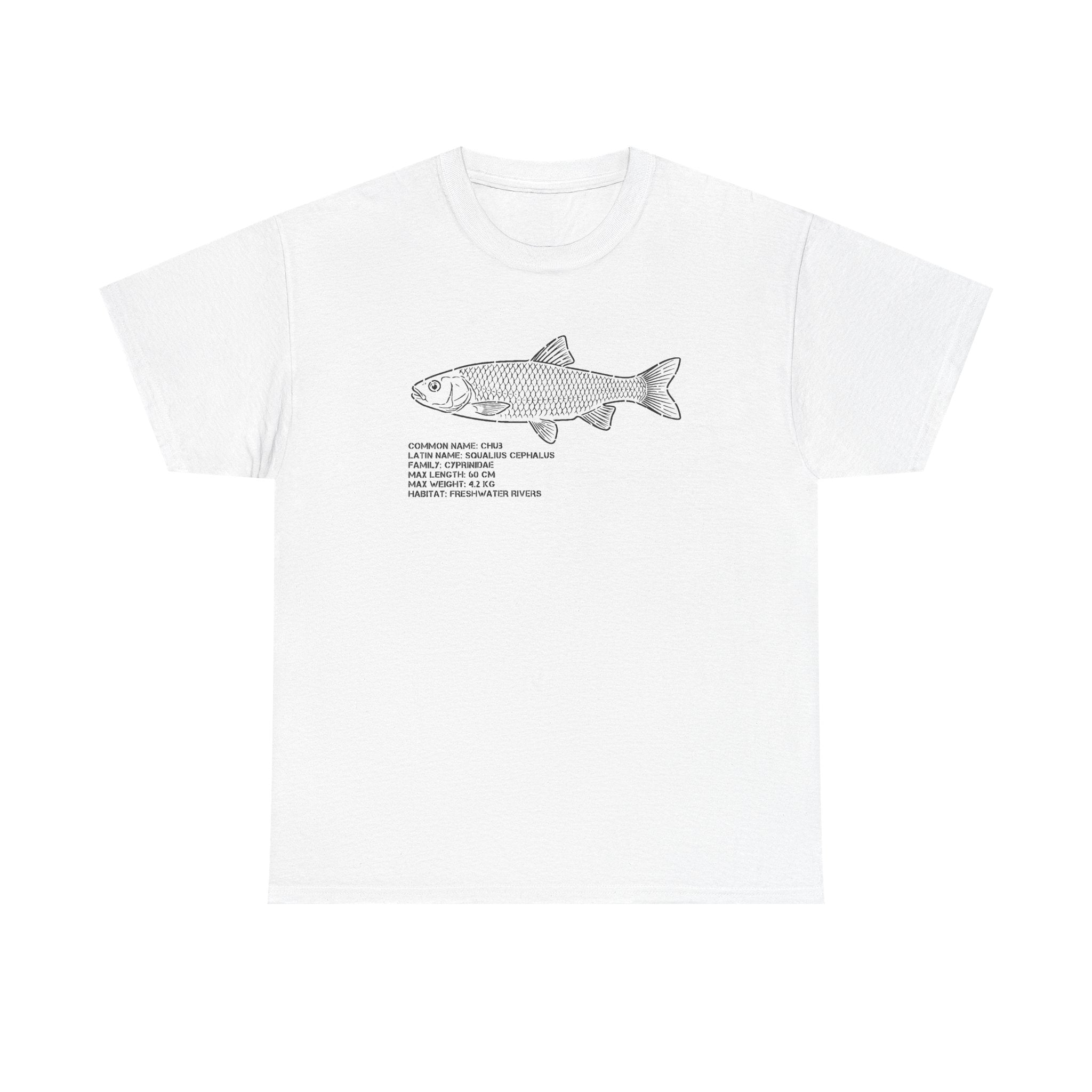 Fish Anatomy Graphic Tee — Scientific Illustration White T-Shirt