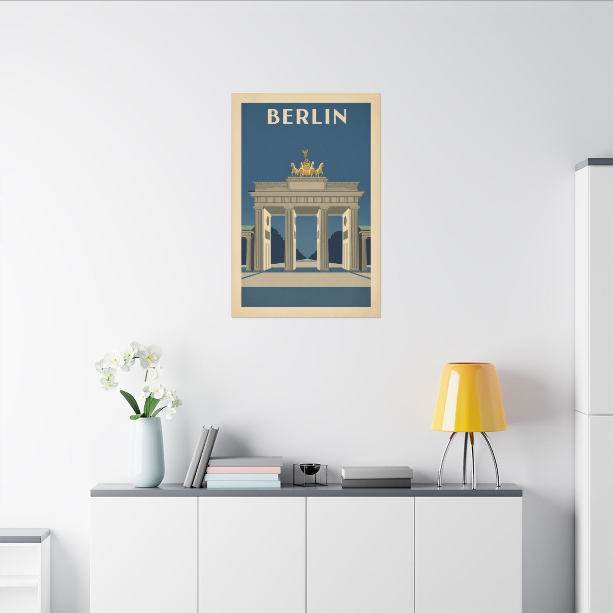 Berlin Brandenburger Tor Matte Canvas Print