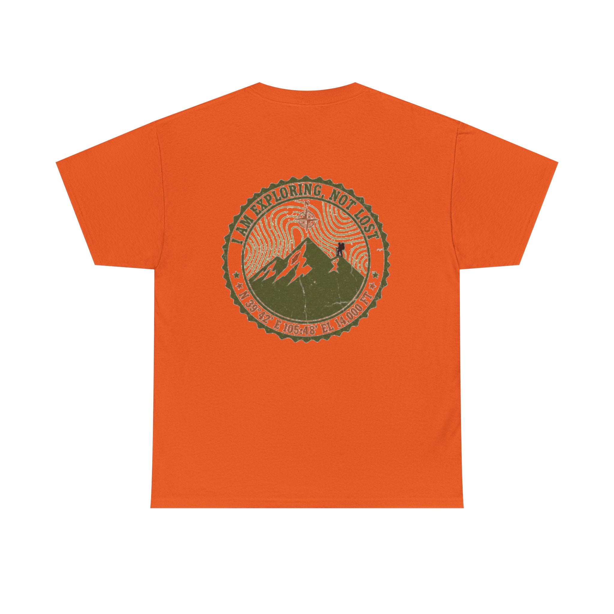 Adventure Mountain Tee – "I Am Exploring, Not Lost" Graphic T-Shirt
