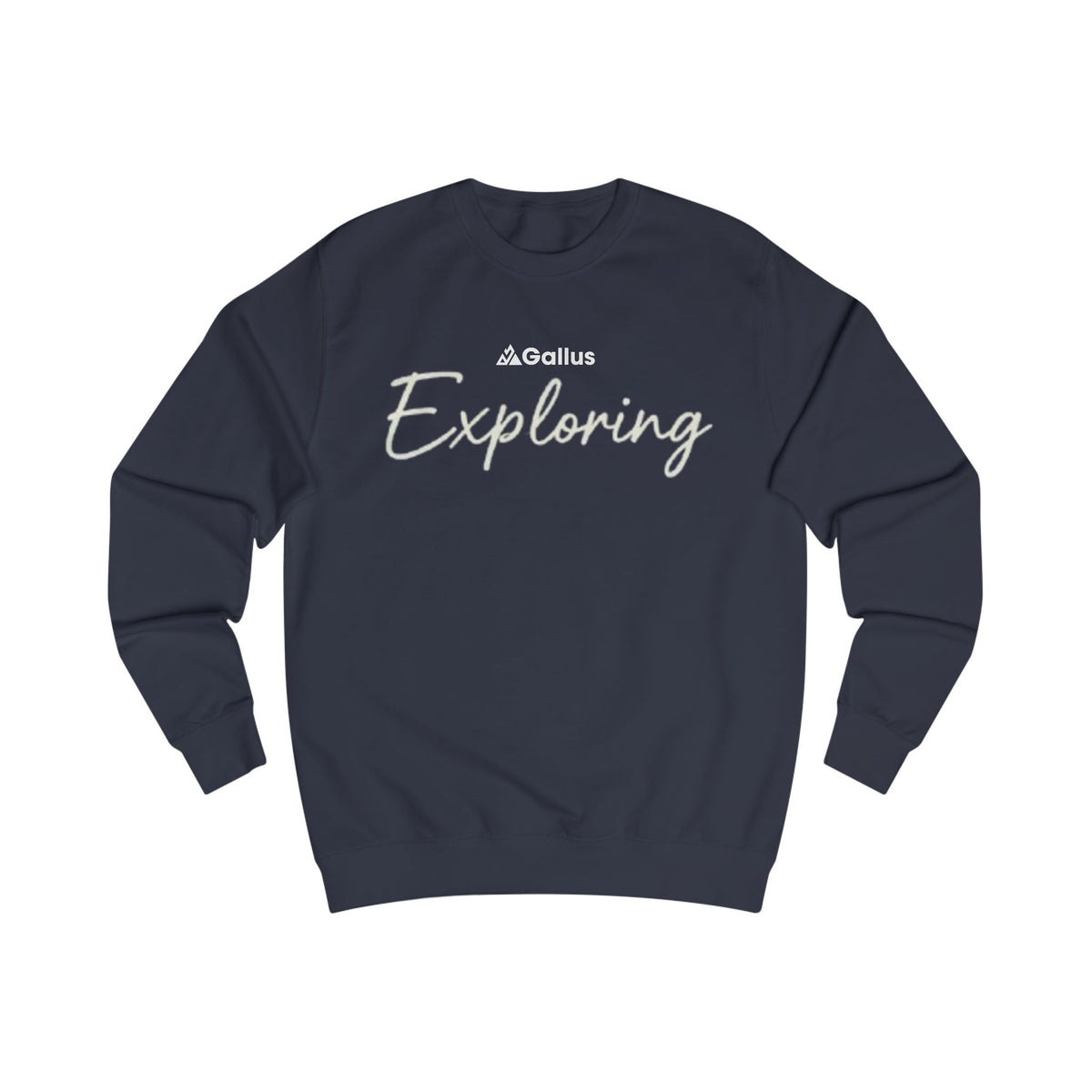 Hike Climb Abseil Explore Sweatshirt — Four-Panel Climbing Crewneck — product image 2