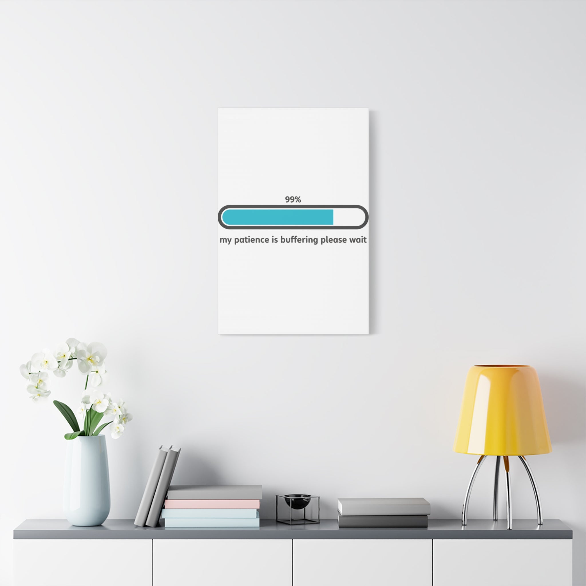 99% Patience Buffering Canvas, Sarcastic Gratitude, Tired Humor