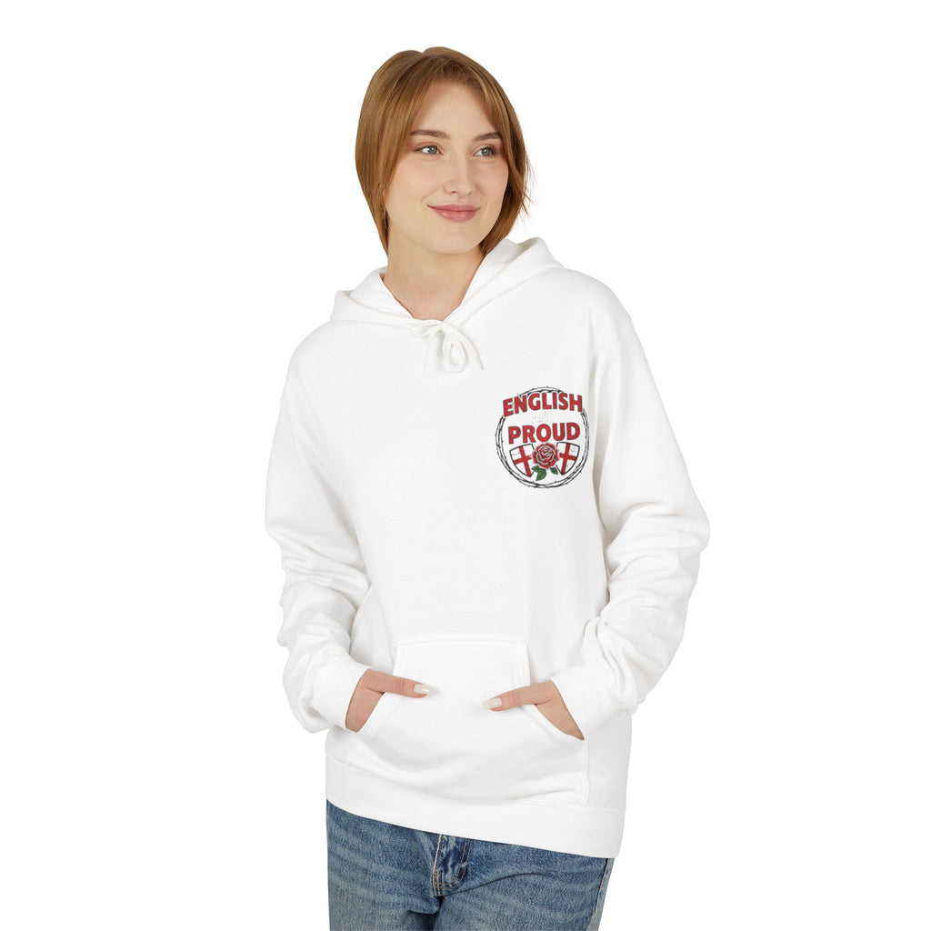 England Rose Hoodie – Classic Red Rose Emblem Sweatshirt
