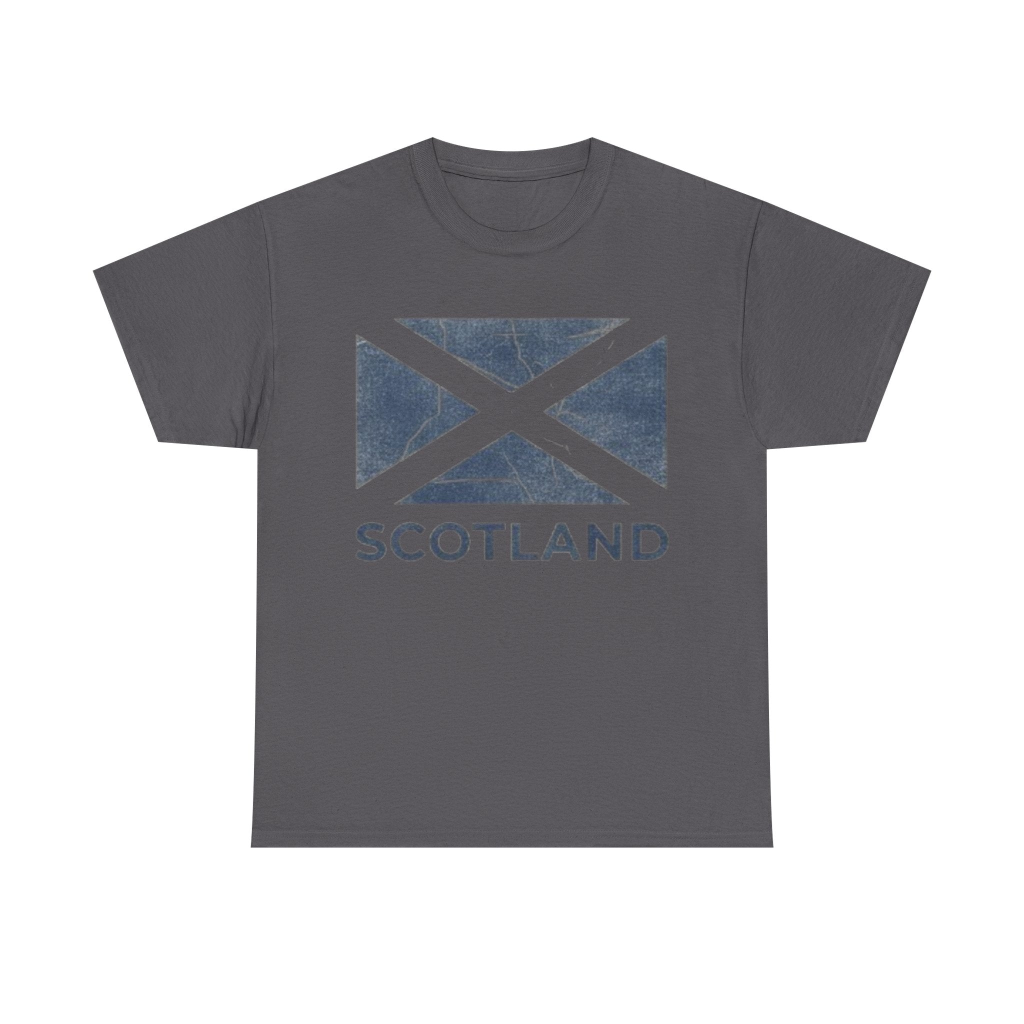Scotland Flag T‑Shirt — Distressed Saltire Tee