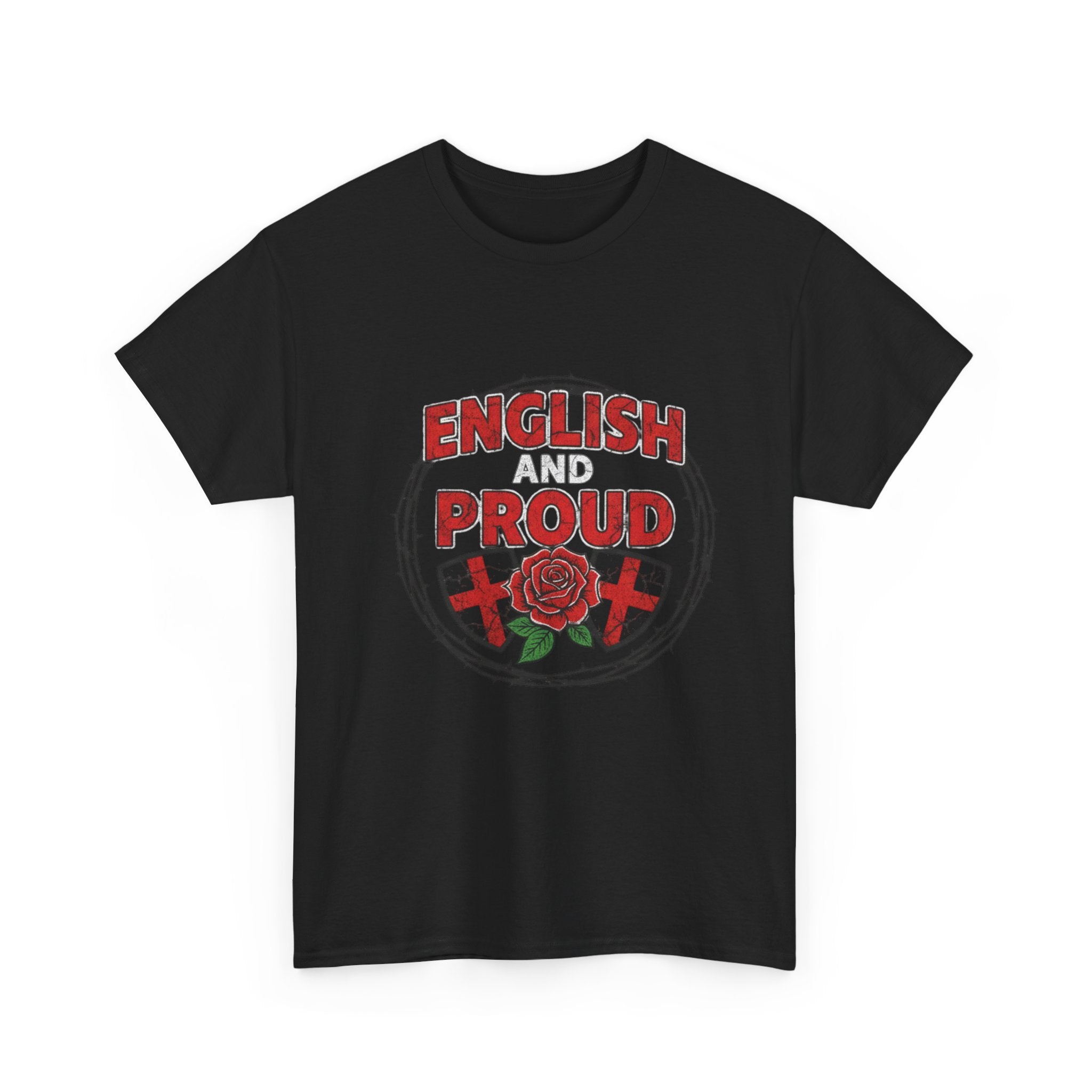 English and Proud T-Shirt — St. George Rose Patriotic Tee
