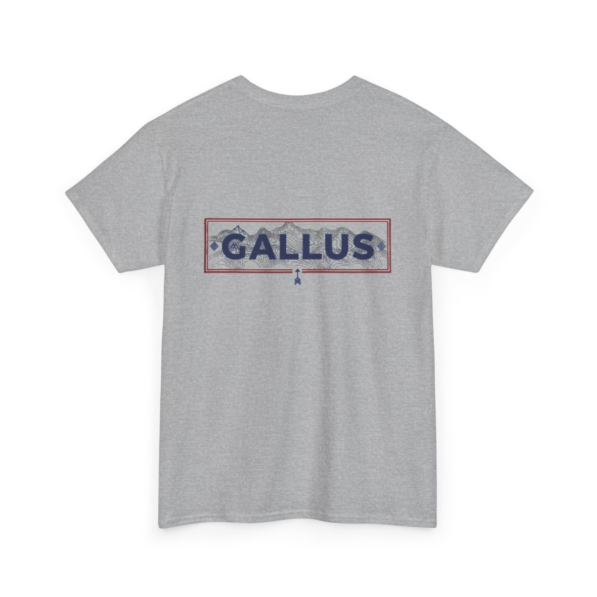 Gallus Logo T-Shirt — Minimal Retro Chest & Back Graphic Tee