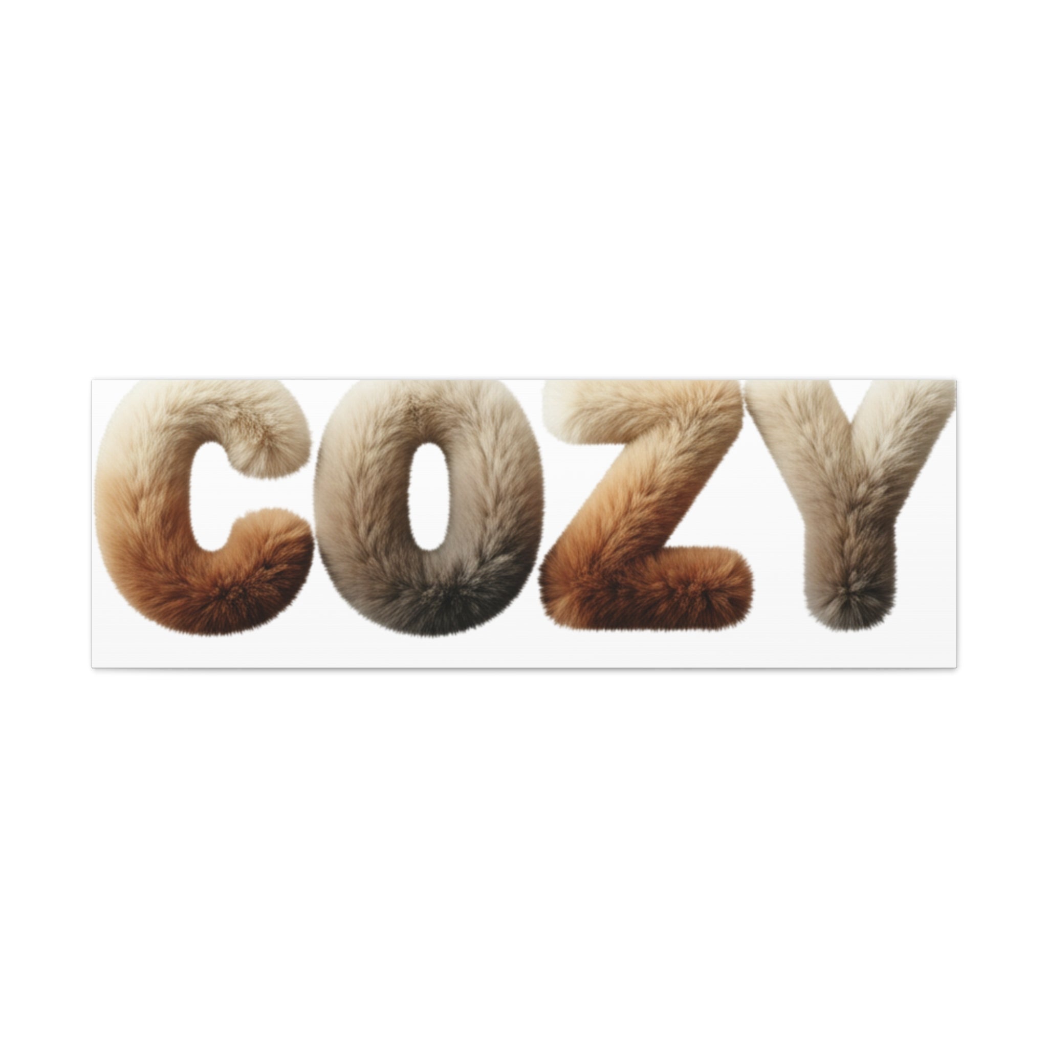 Cozy Faux-Fur Texture Canvas | Stretched Matte Wall Art