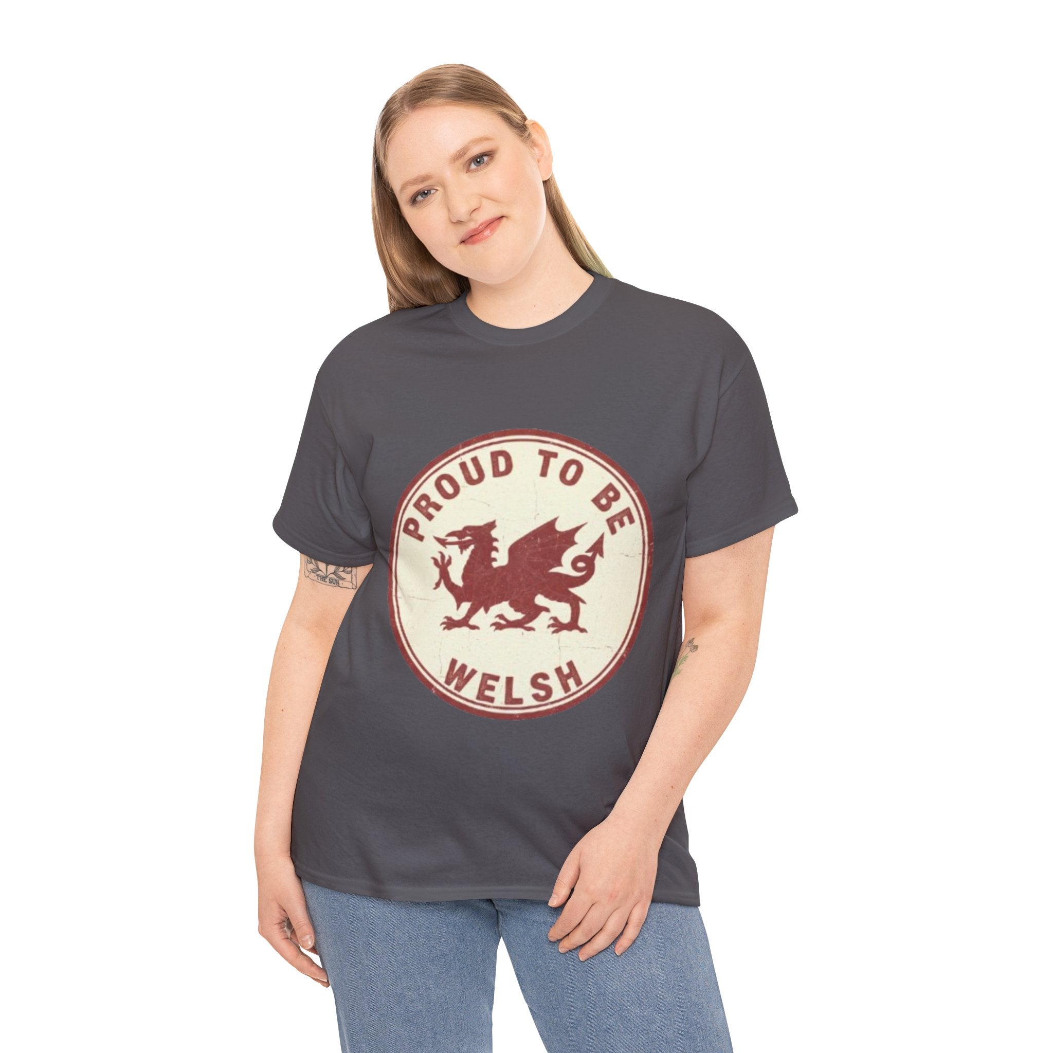 Proud to Be Welsh T-Shirt — Retro Welsh Dragon Pride Tee