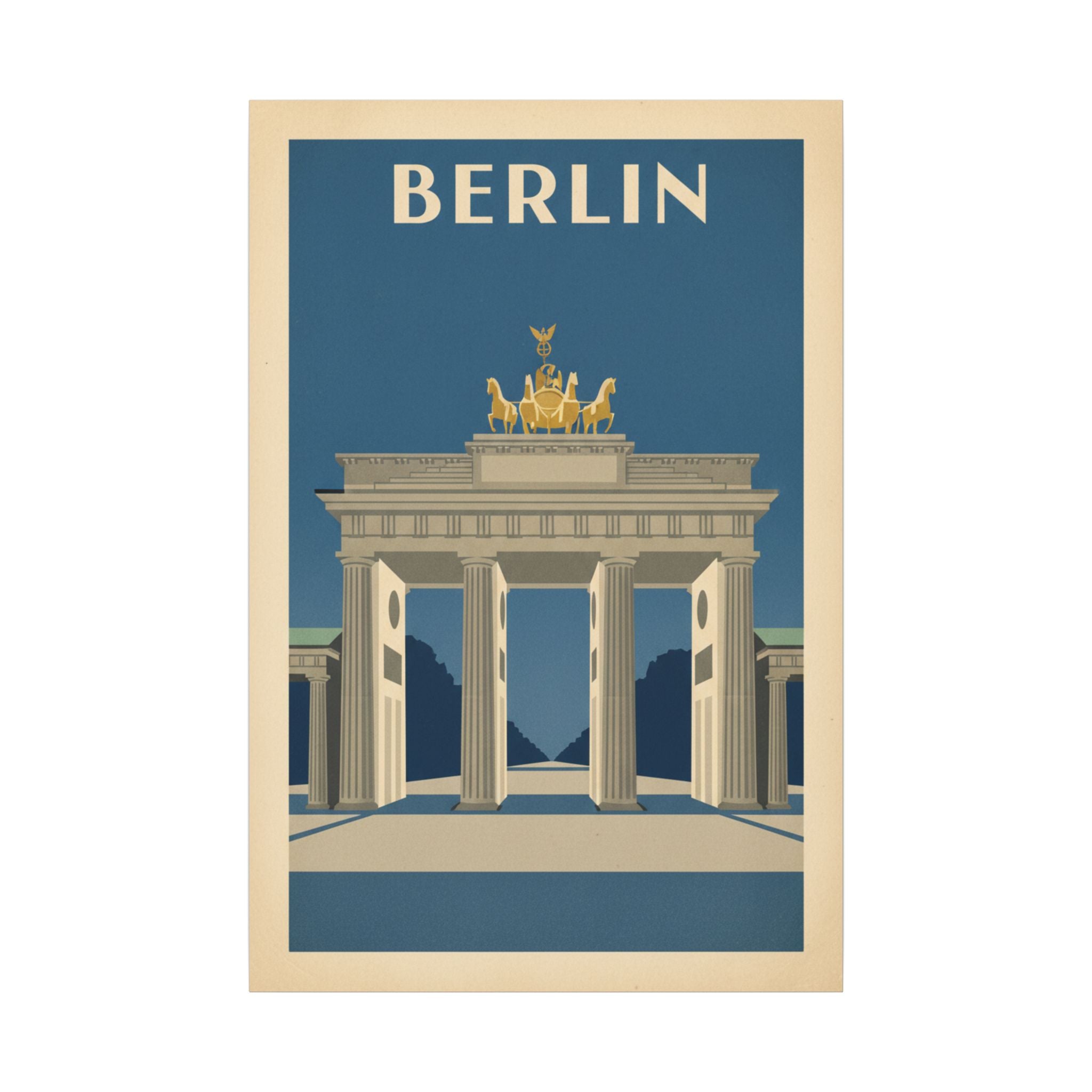 Berlin Brandenburger Tor Matte Canvas Print