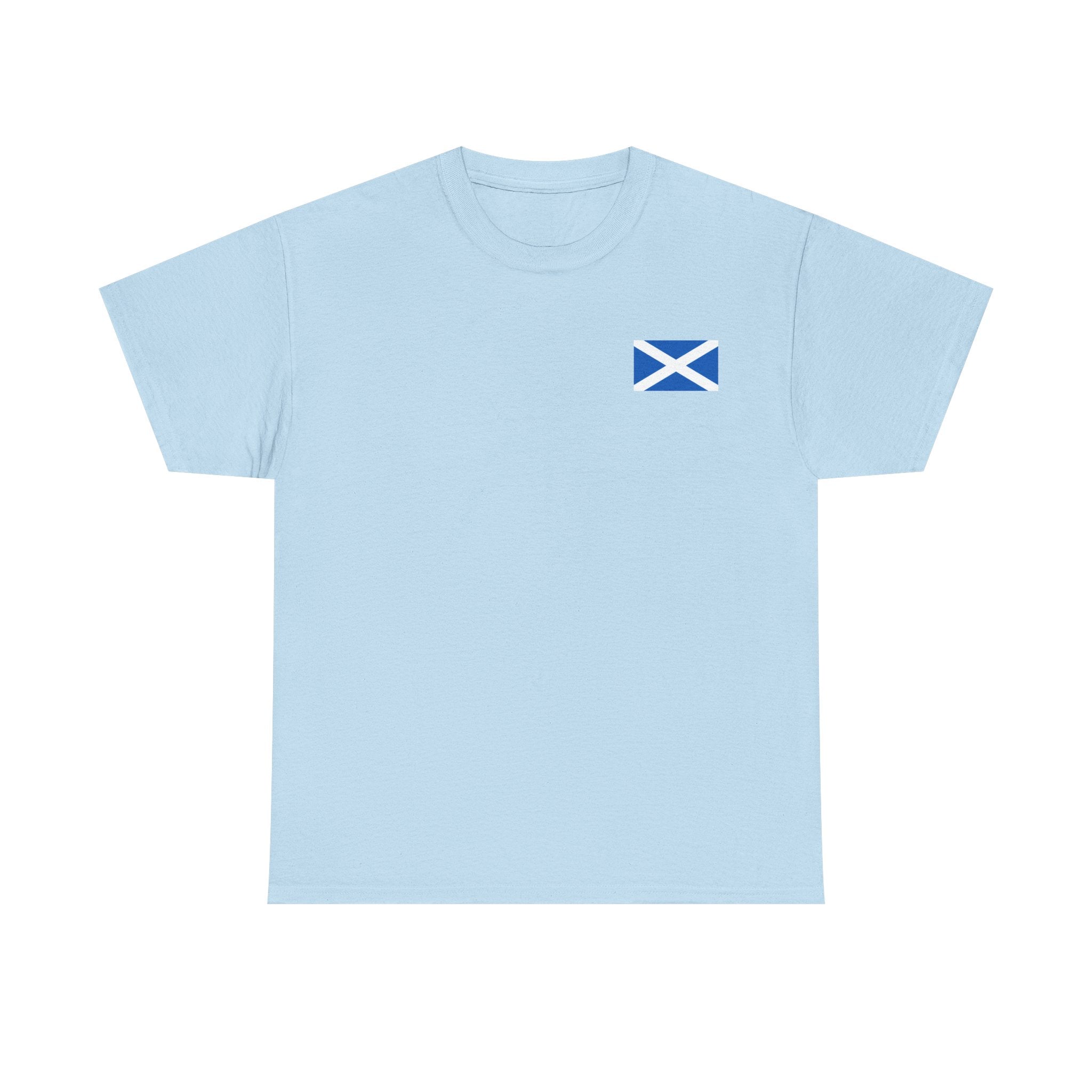 Scottish and Proud T-Shirt — Stag Crest with Saltire Flag