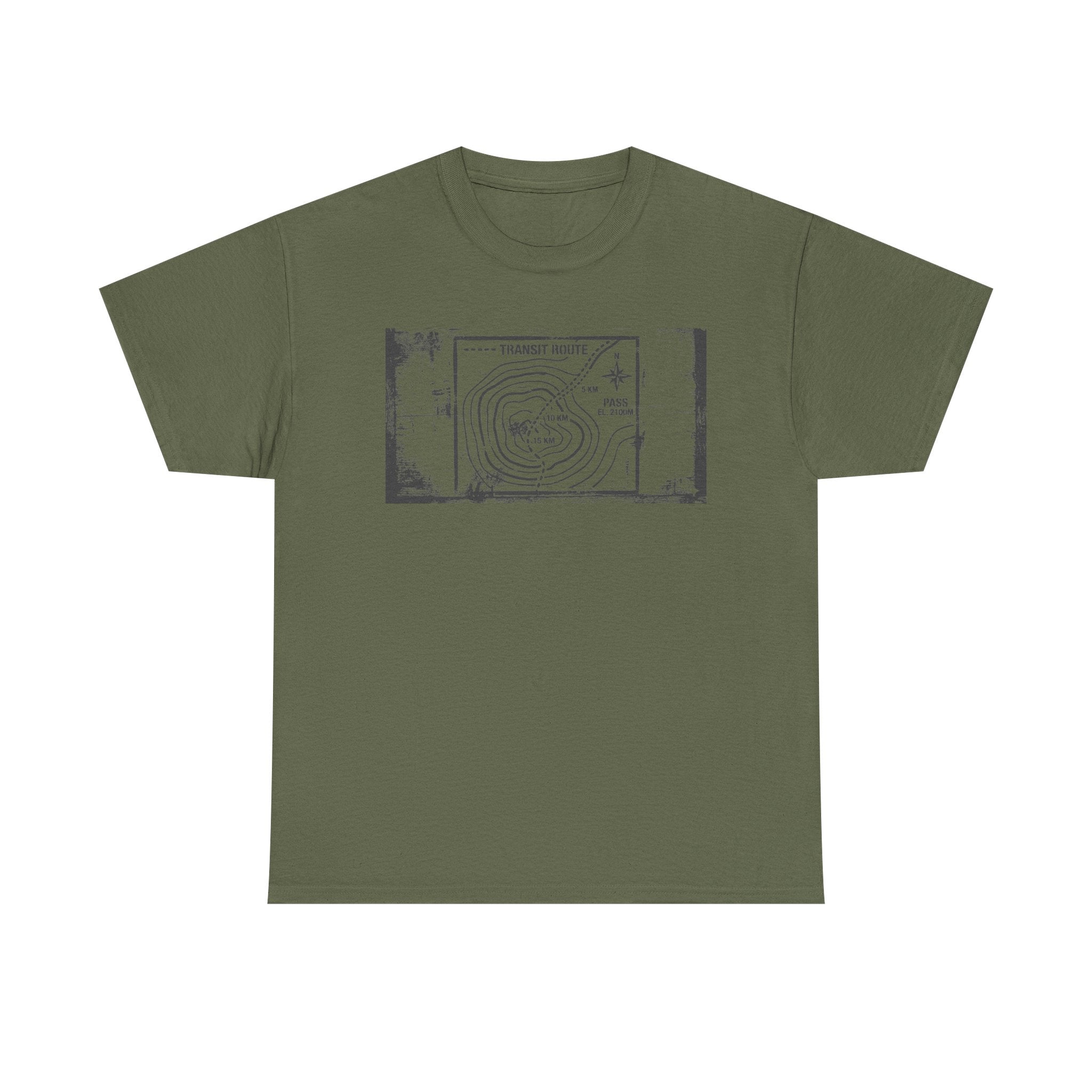 Retro Transit Route Adventure T-Shirt — Vintage Travel Map Graphic Tee
